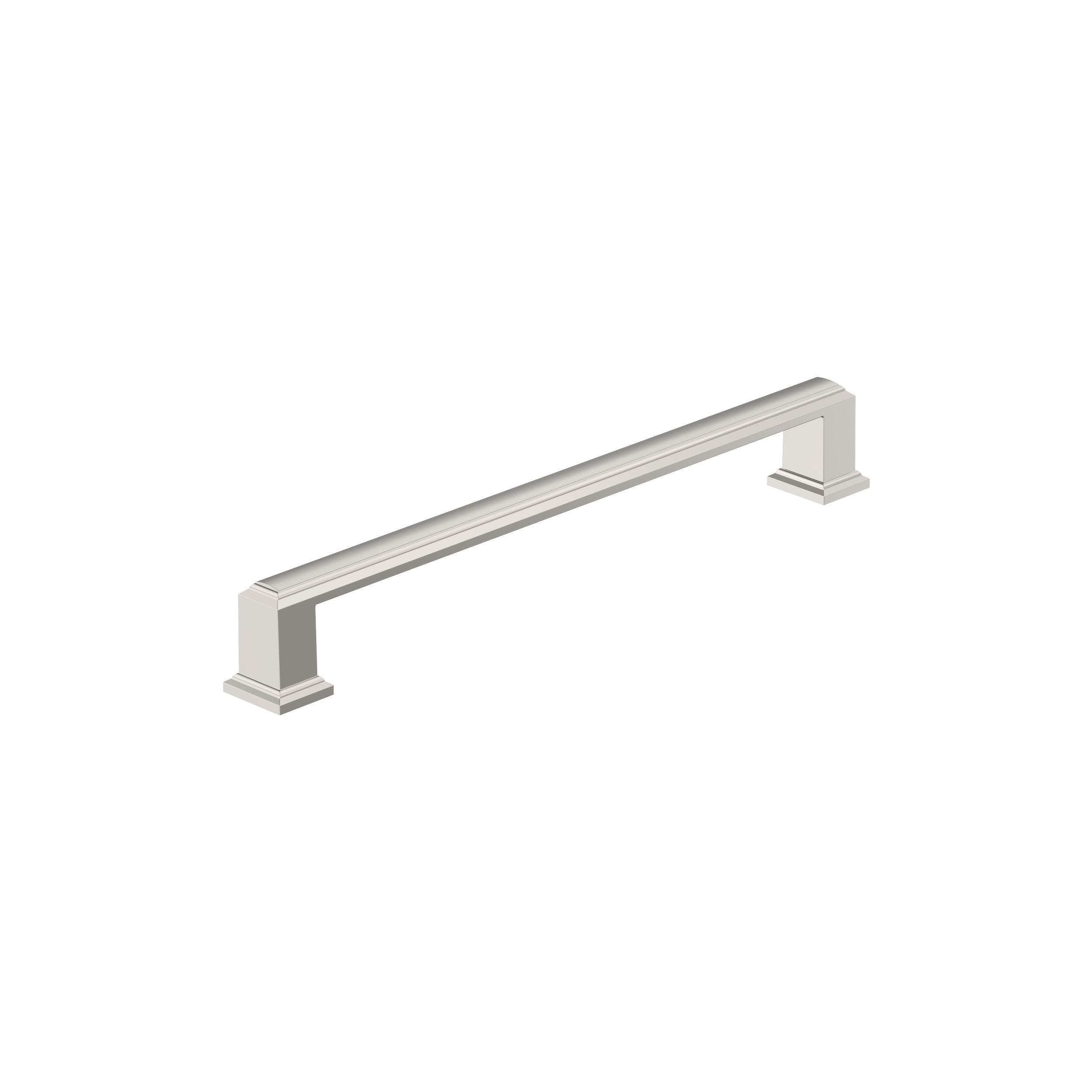 Amerock Appoint 7-9/16 inch (192mm) Center-to-Center Polished Nickel Cabinet Pull