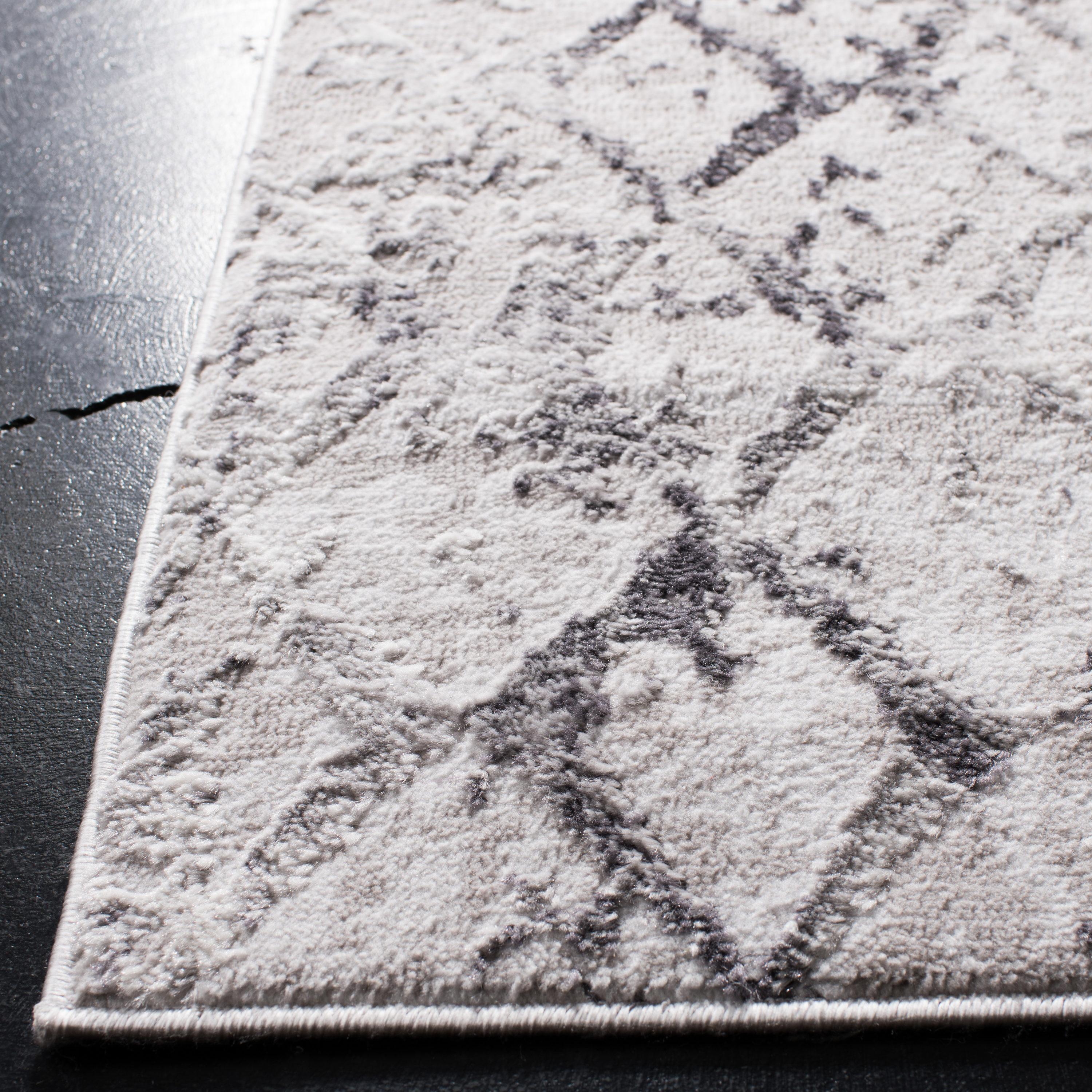 Amelia ALA783 Power Loomed Area Rug  - Grey/Light Grey - 6'x9' - Safavieh.