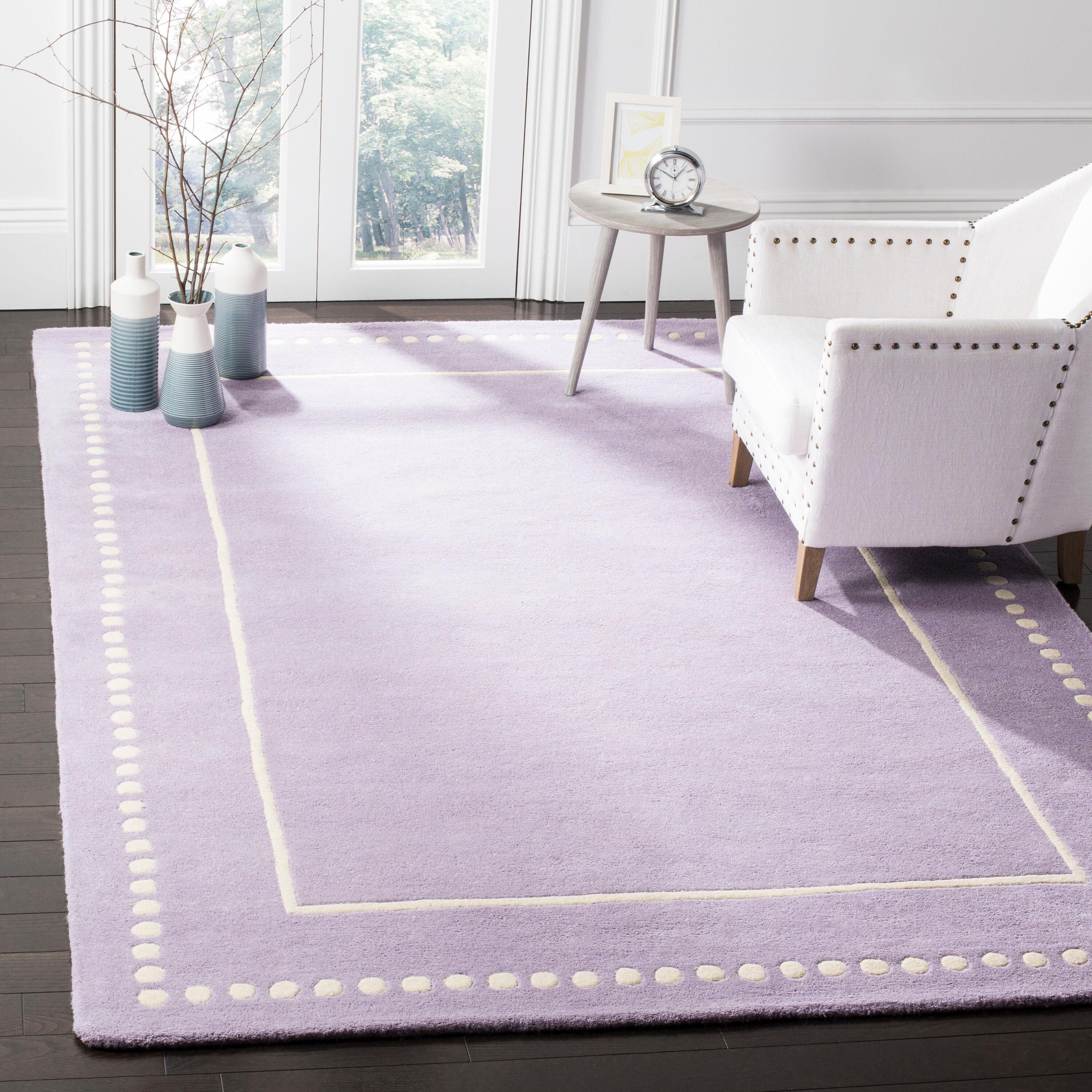 Bella BEL151 Hand Tufted Area Rug - Lavander/Ivory - 8'x10' - Safavieh.