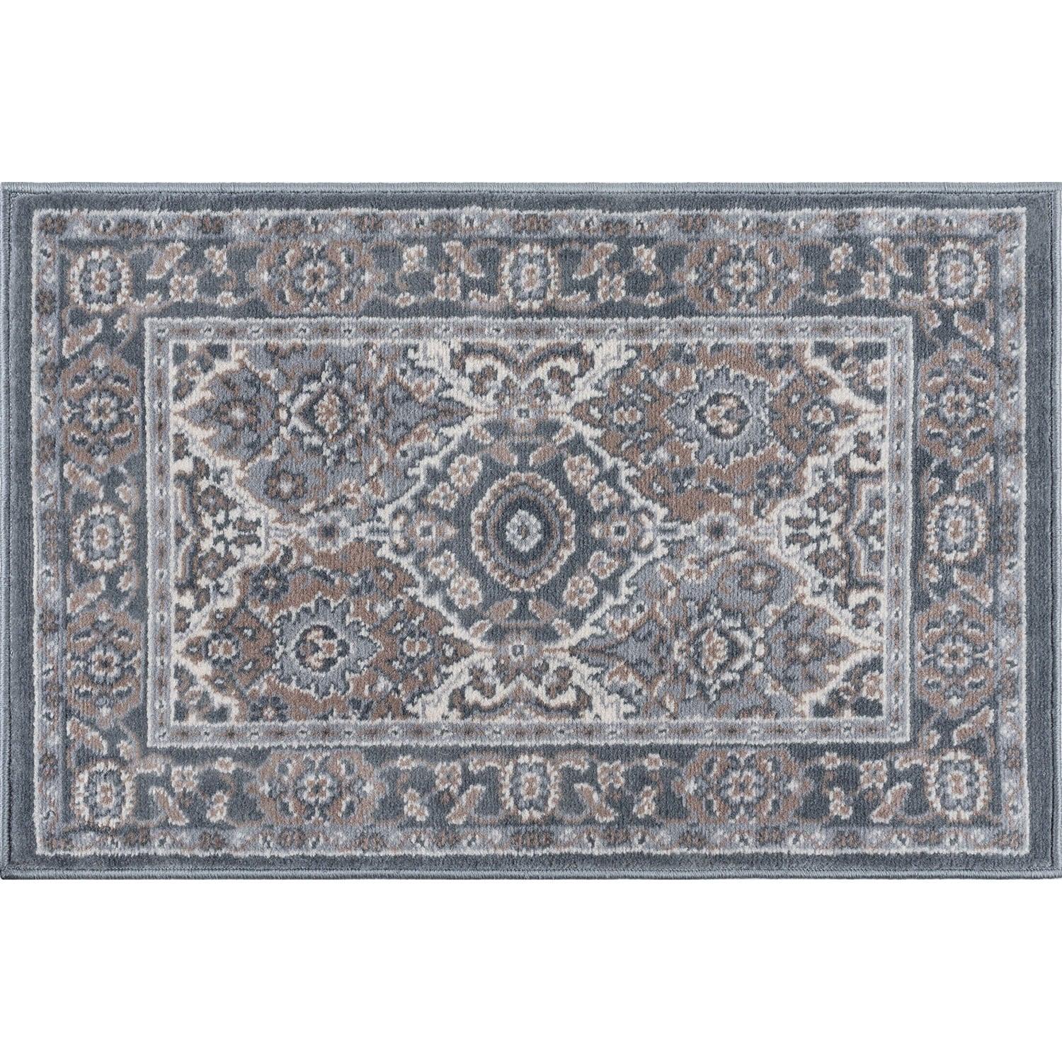 Tayse Madison Area Rug MDN3609 Traditional Gray Garland Repeat 2' x 3' Rectangle