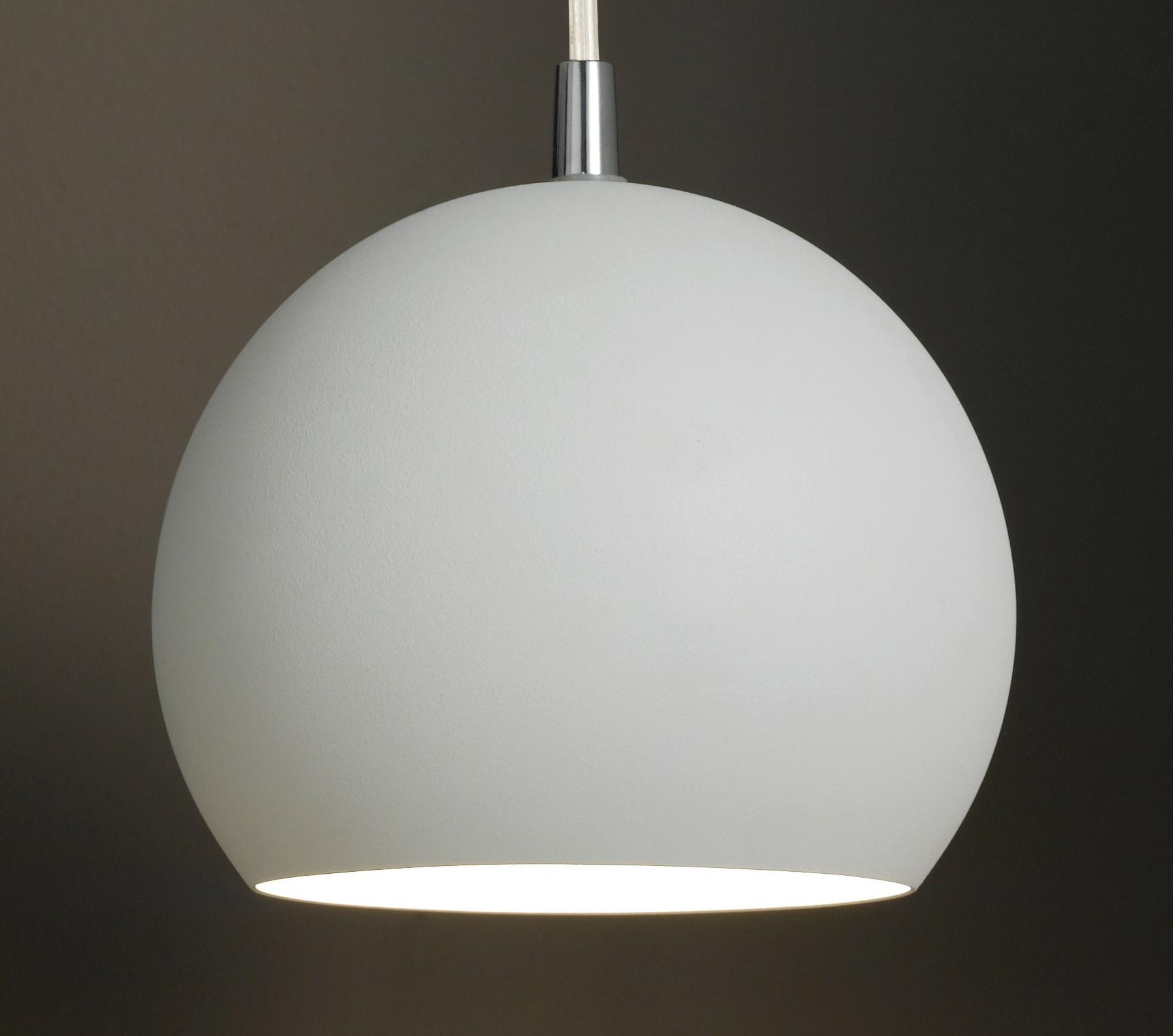 Mini White Crystal LED Globe Pendant Light with Brushed Nickel