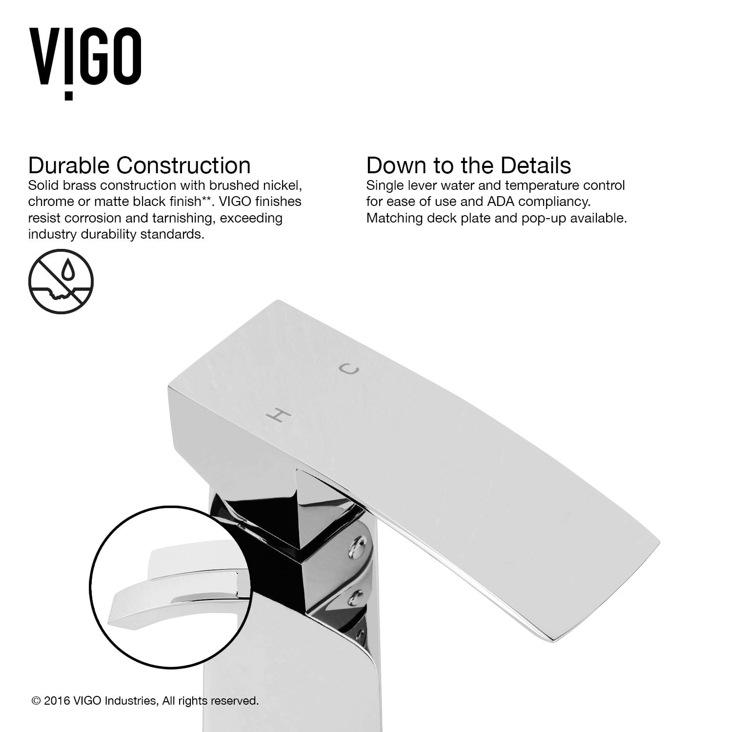 Satro 7" H Single Handle Single Hole Bathroom Faucet