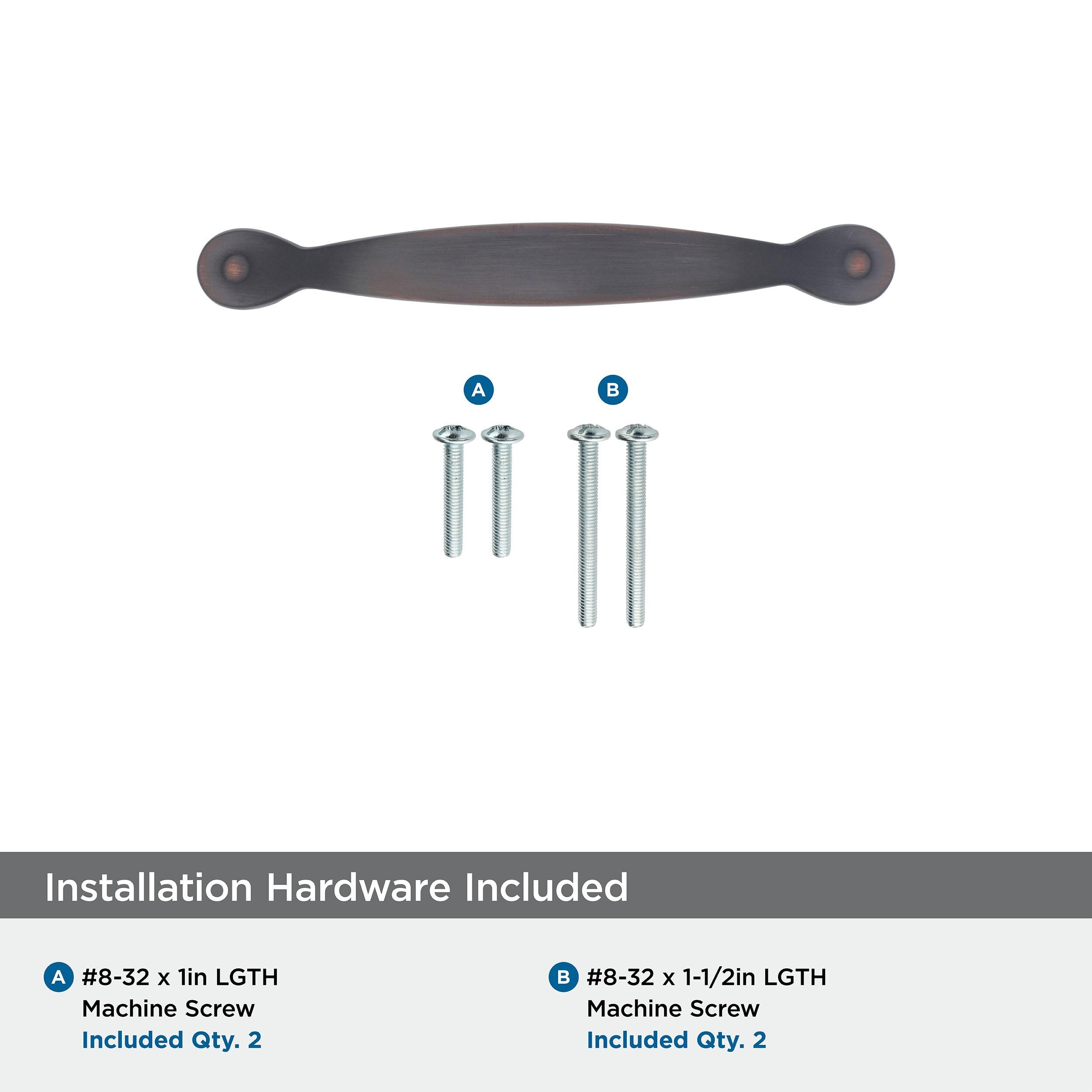Amerock Inspirations 3 inch (76mm) Center-to-Center Oil-Rubbed Bronze Cabinet Pull