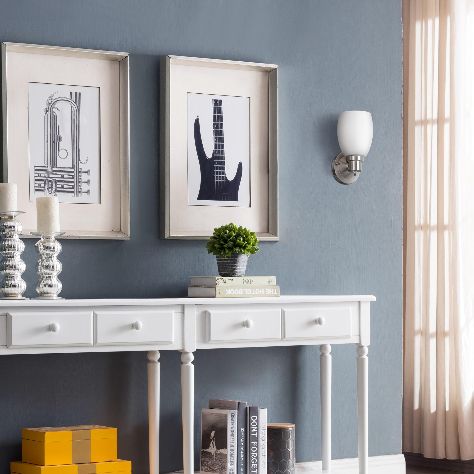 Design House  Lydia Wall Light in Satin Nickel