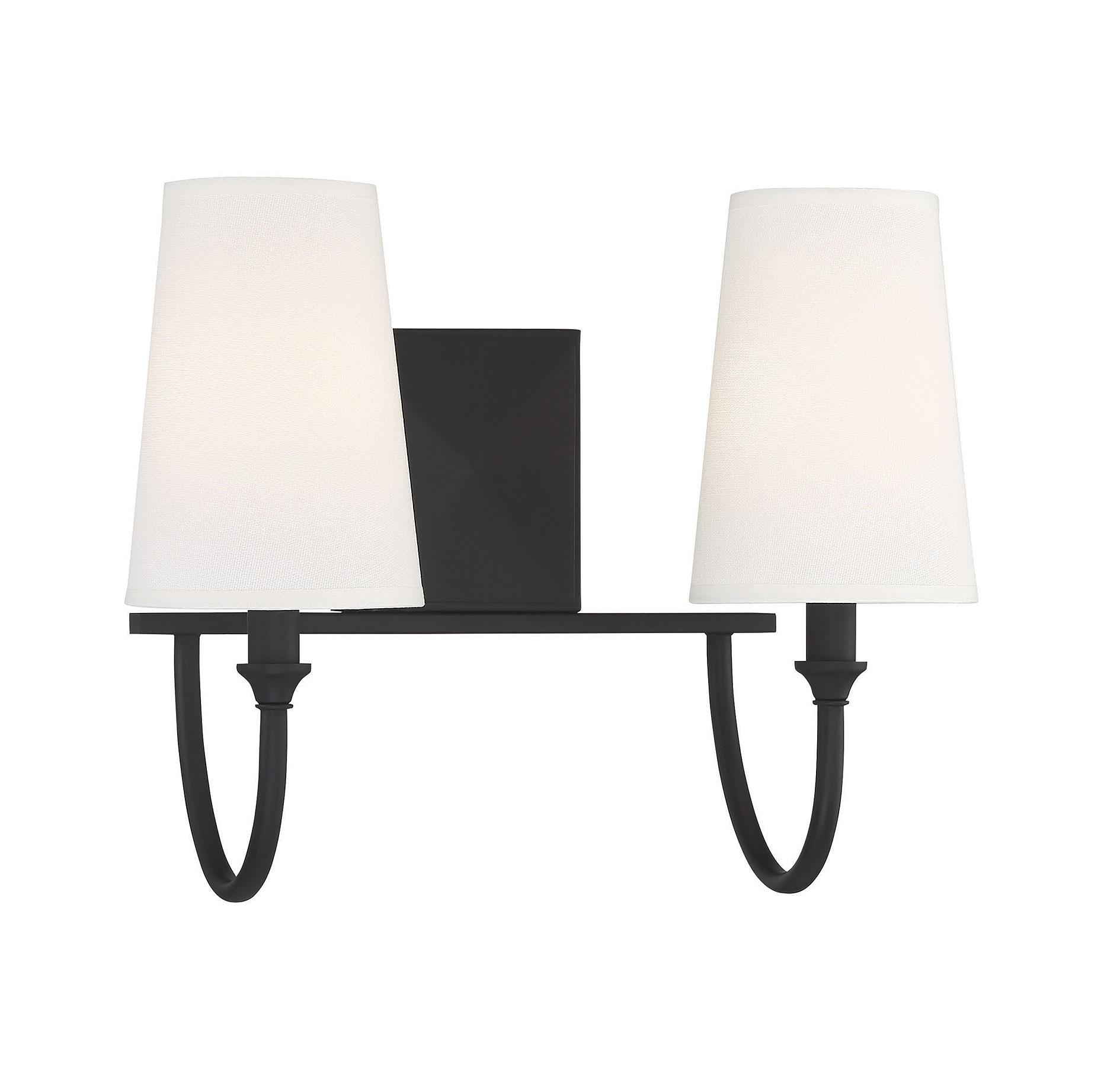 Savoy House Cameron 2 - Light Vanity in  Matte Black