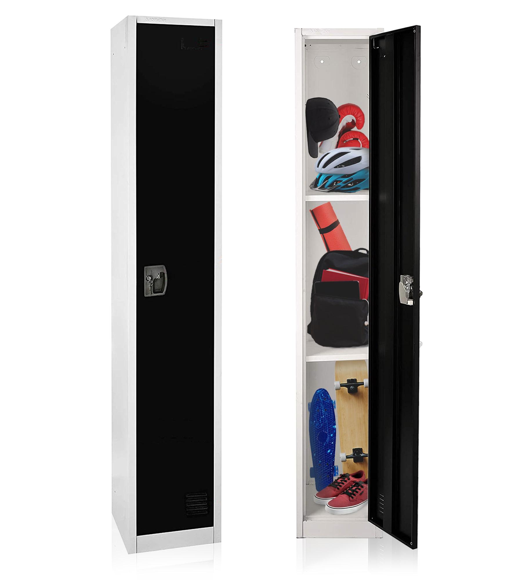 AdirOffice 12'' Wide Steel 1-Tier School and Gym Locker (Set of 2)