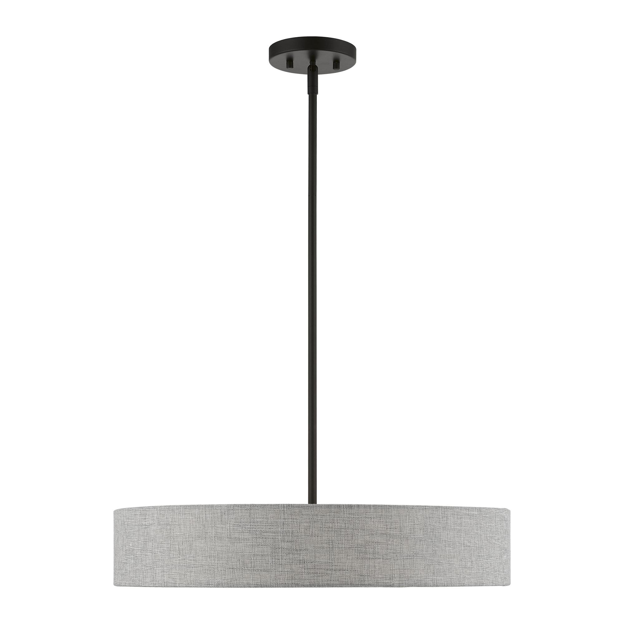 Livex Lighting Elmhurst 4 - Light Pendant in Black
