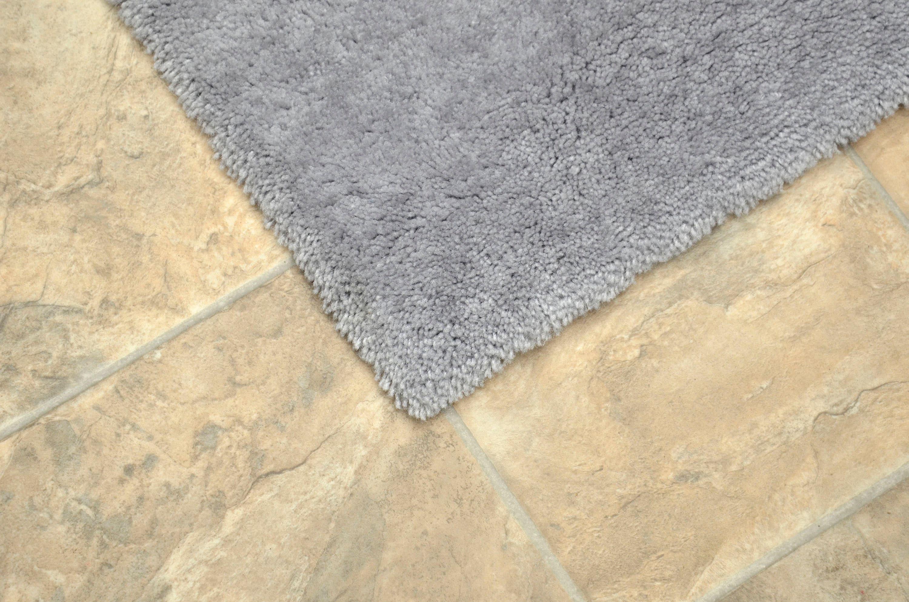 5'x6' Washable Bathroom Carpet Platinum Gray - Garland Rug