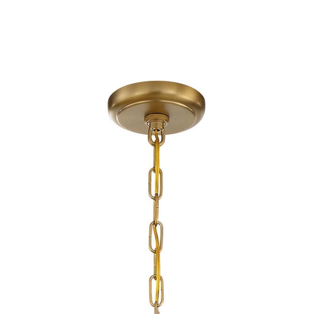 Vibrant Gold Crystal Elegance 8-Light Chandelier