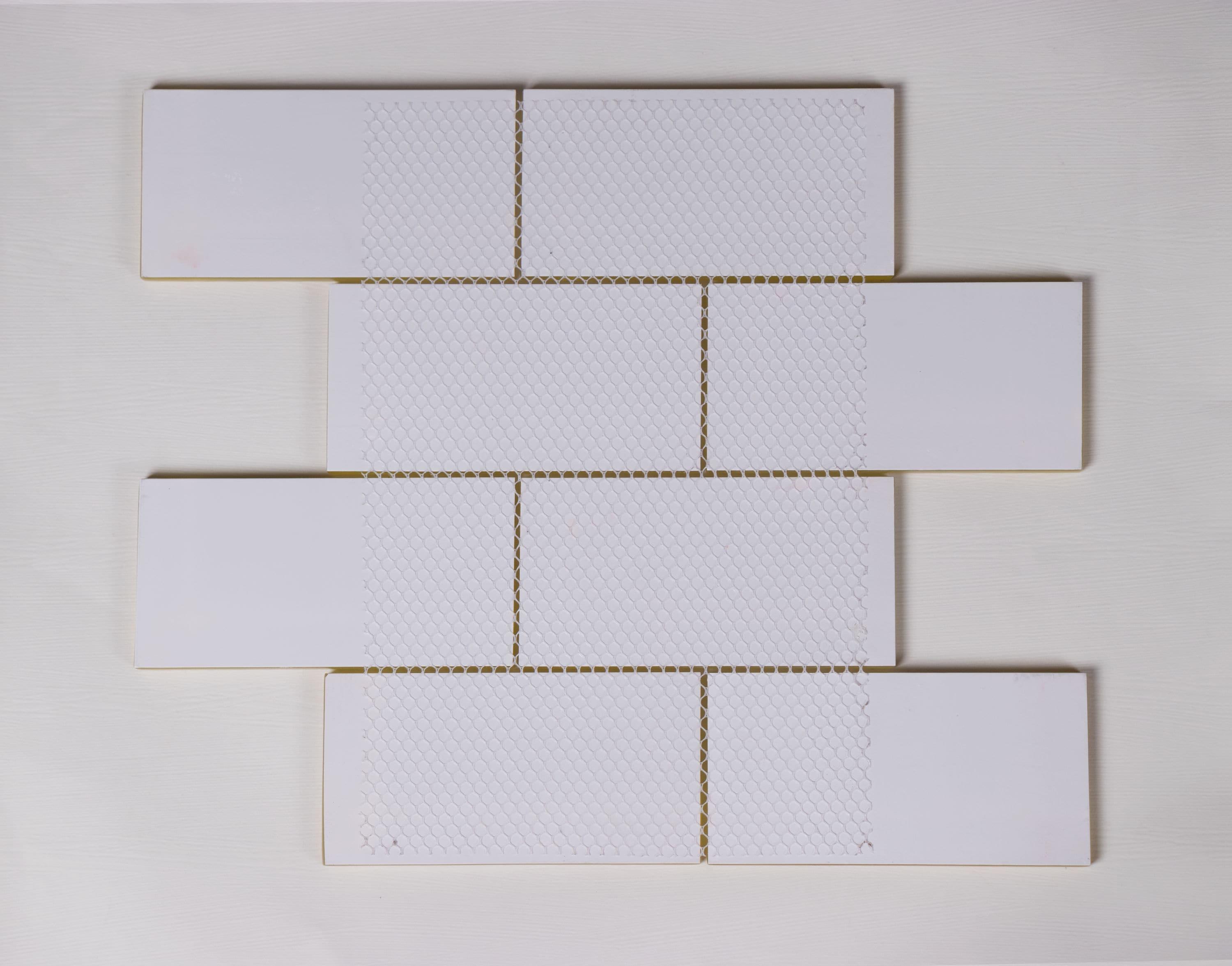 Premium Hand Painted 3" x 6" Straight Edge Glass Mosaic Subway Tile