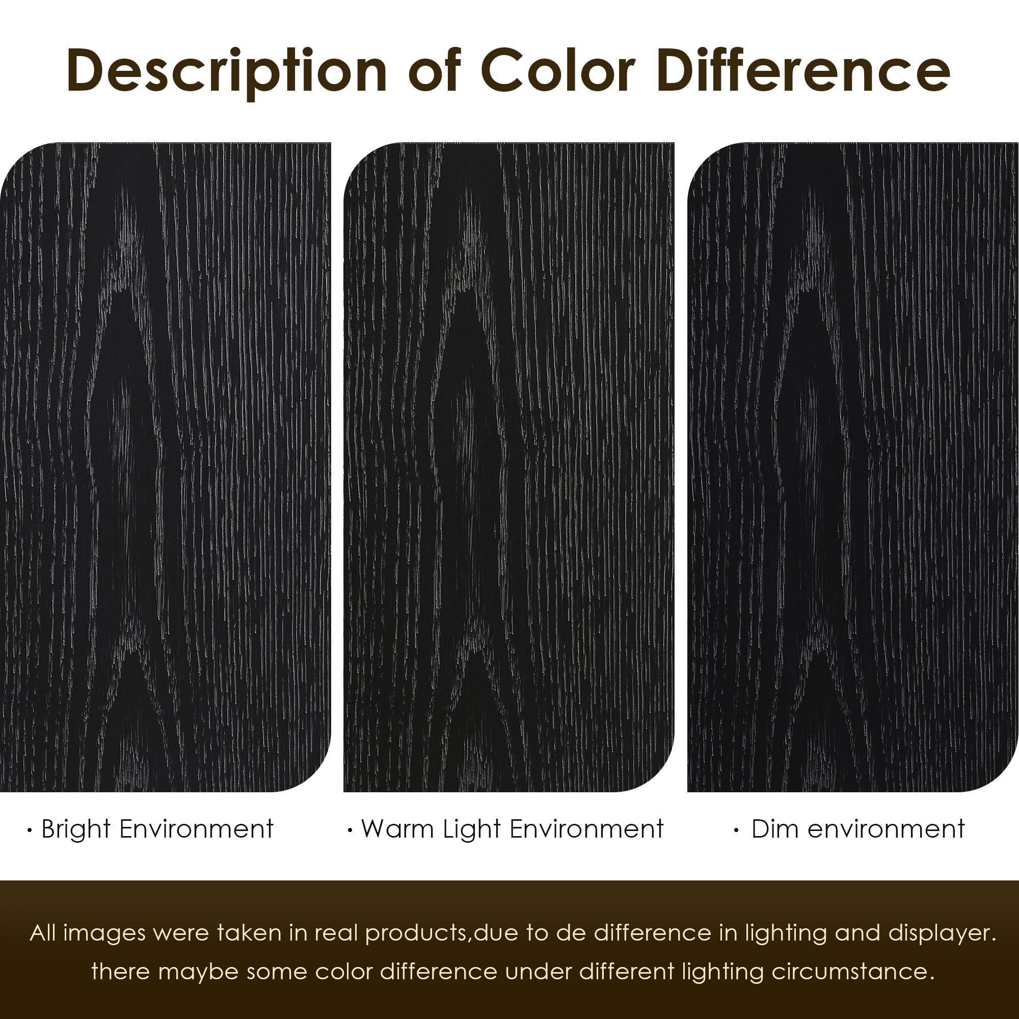 Altair Gazsi Wood Vanity with Composite Stone Top, 84" Black Oak, No Mirror