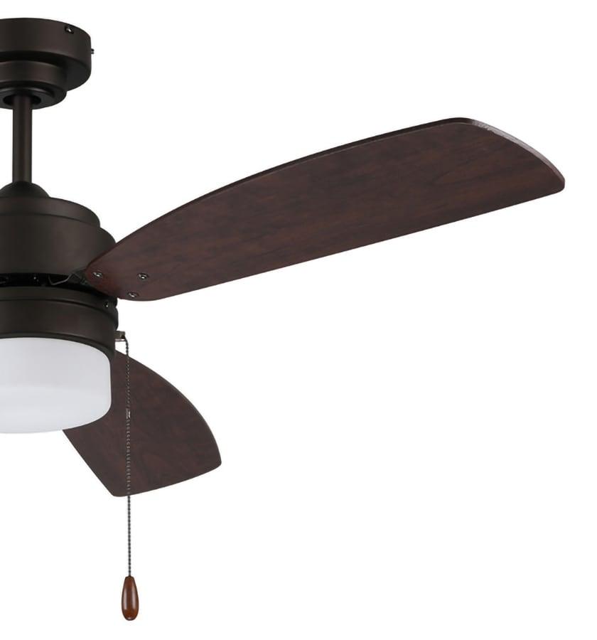 Litex - Ausmus - 3 Blade Ceiling Fan with Light Kit-15.75 Inches Tall and 52