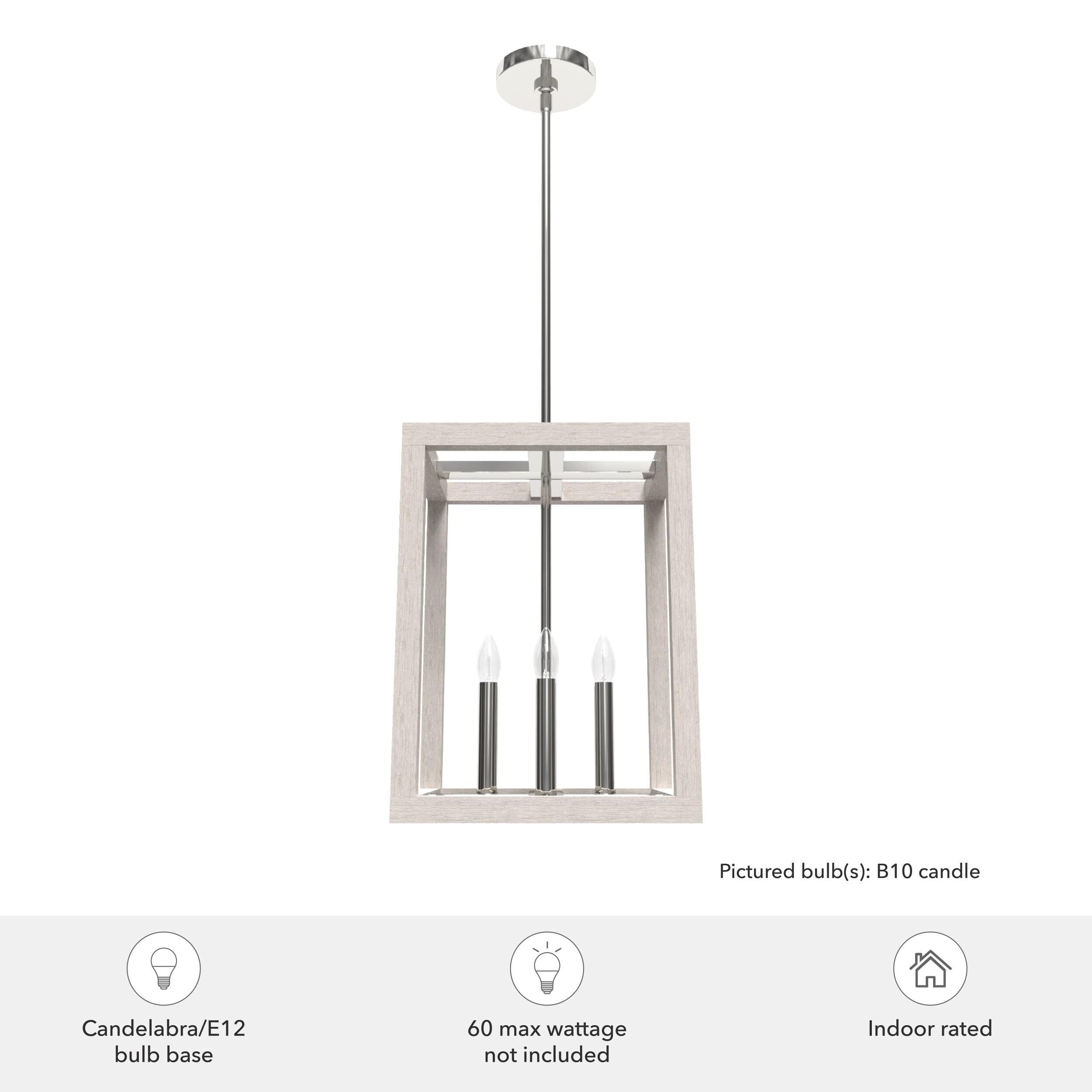 Squire Manor 4 - Light Square 12 inch Pendant