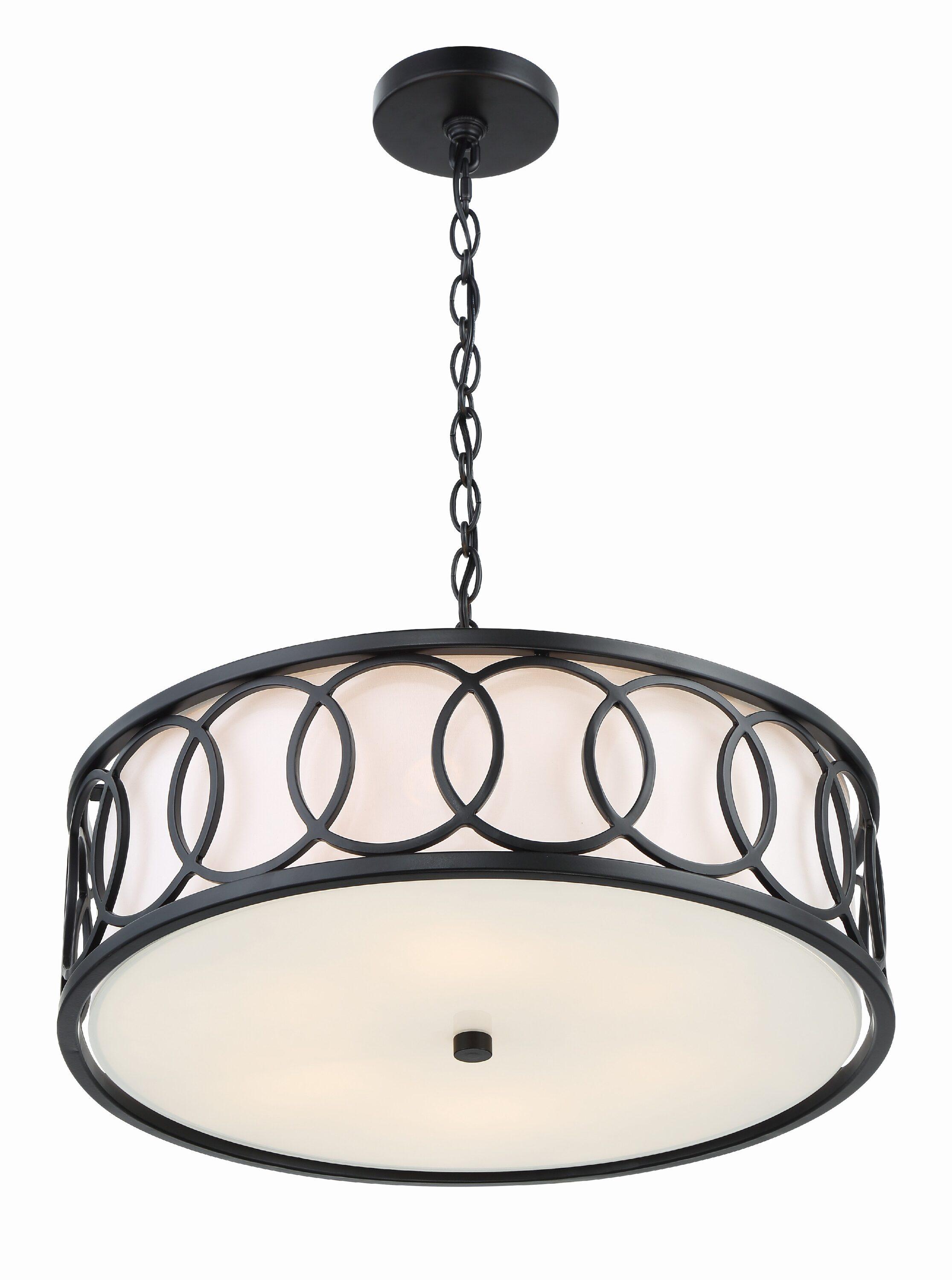 Crystorama Lighting Graham 6 - Light Chandelier in  Matte Black