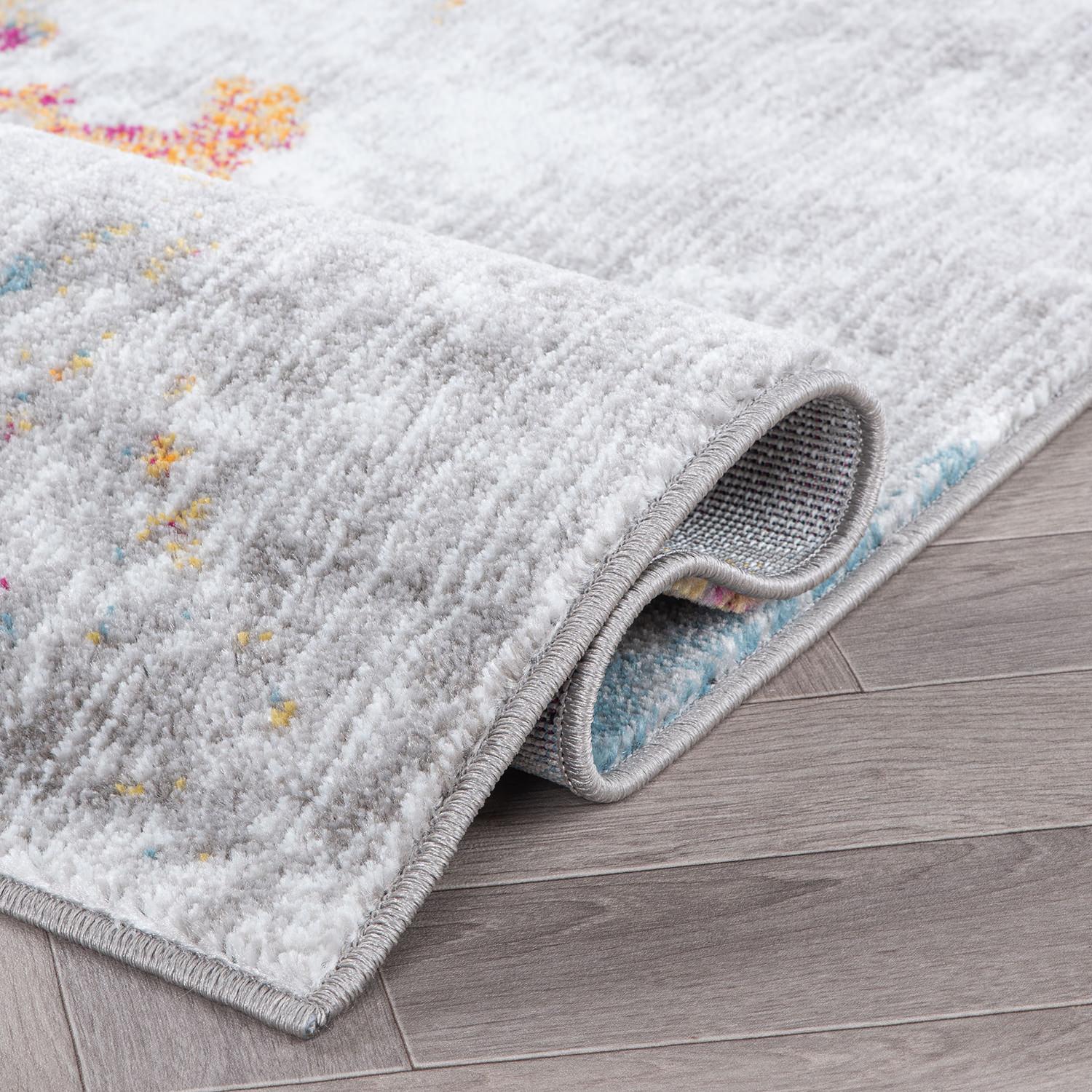 World Rug Gallery Contemporary Abstract Elegance Area Rug - MULTI 3'3"x5'