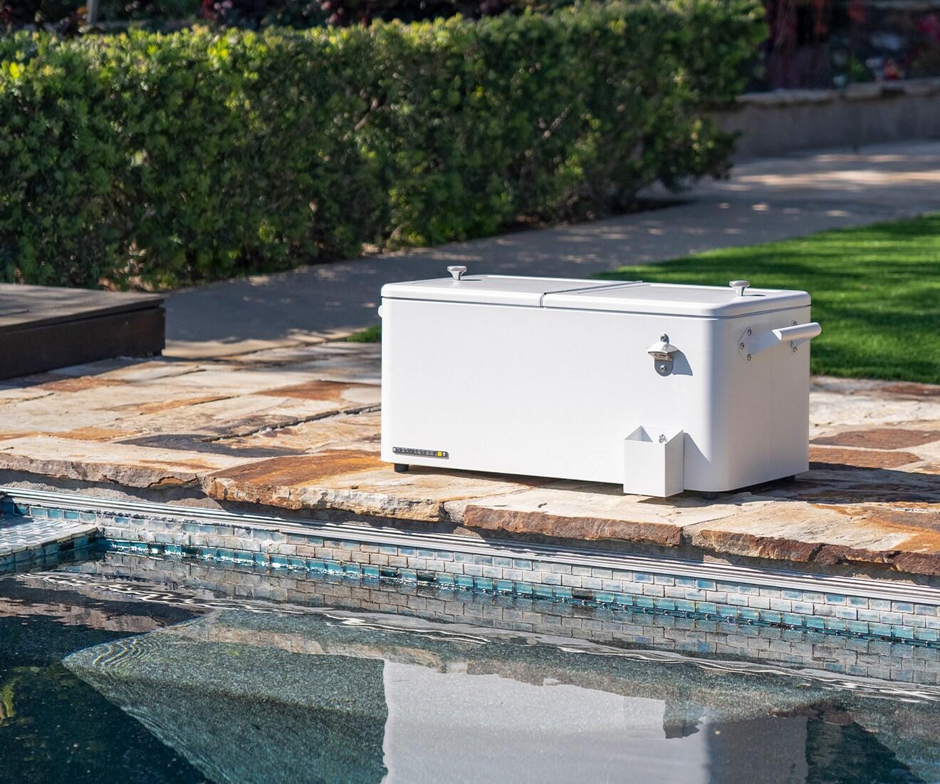 Permasteel 80-Qt Outdoor Patio Cooler with Removable Basin