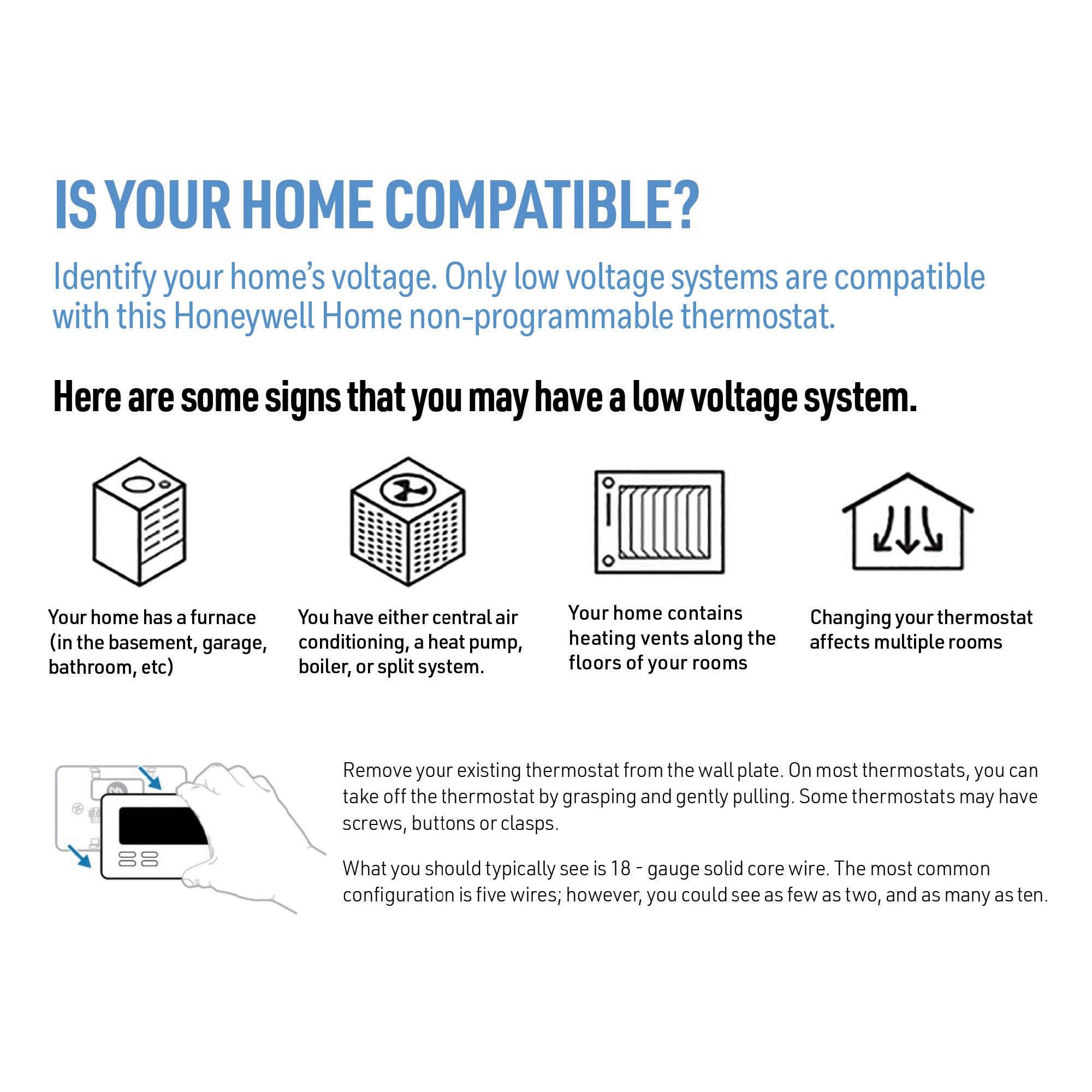 Honeywell RTH111B1016/A Non-Programmable Thermostat