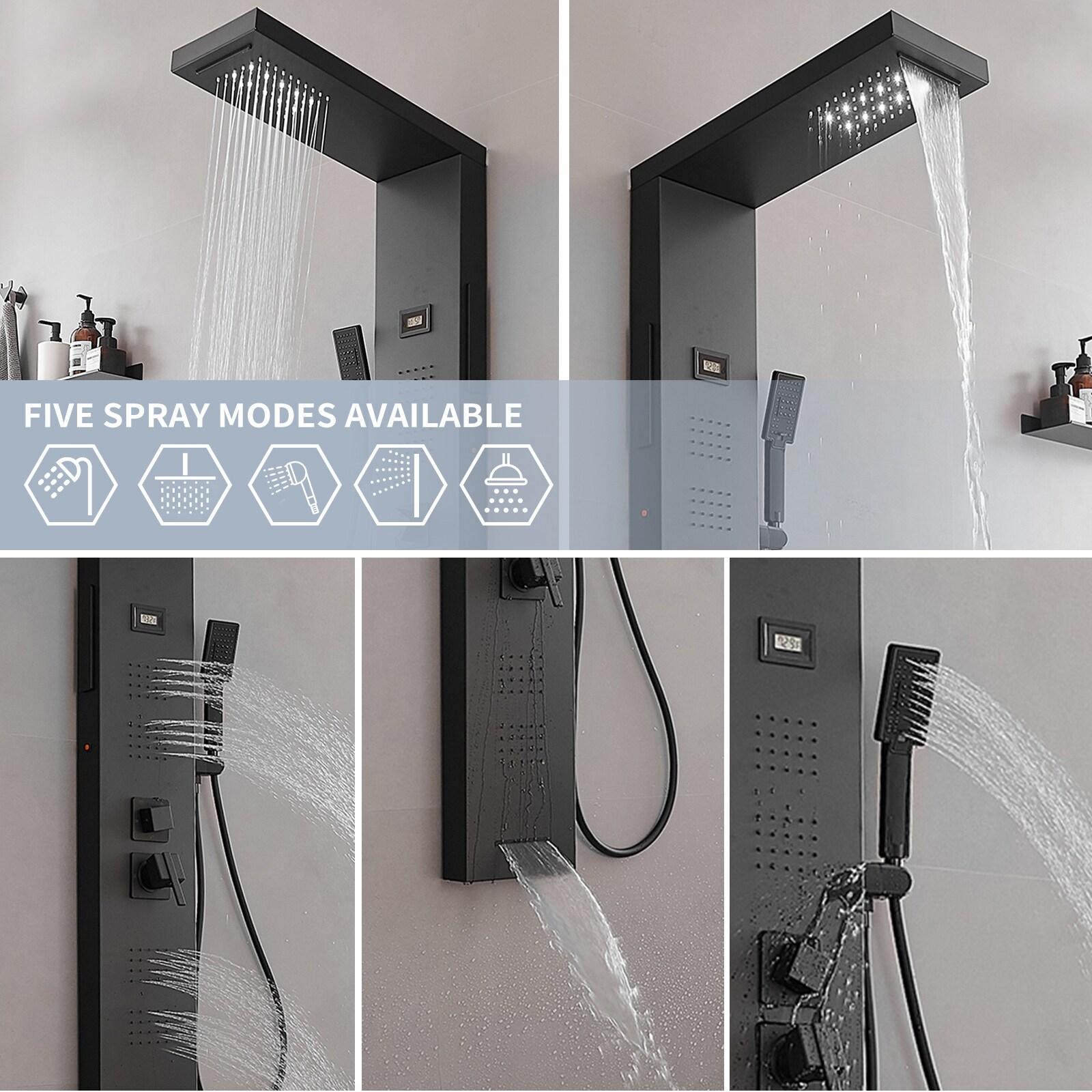 52'' Shower Panel with Fixed Shower Head