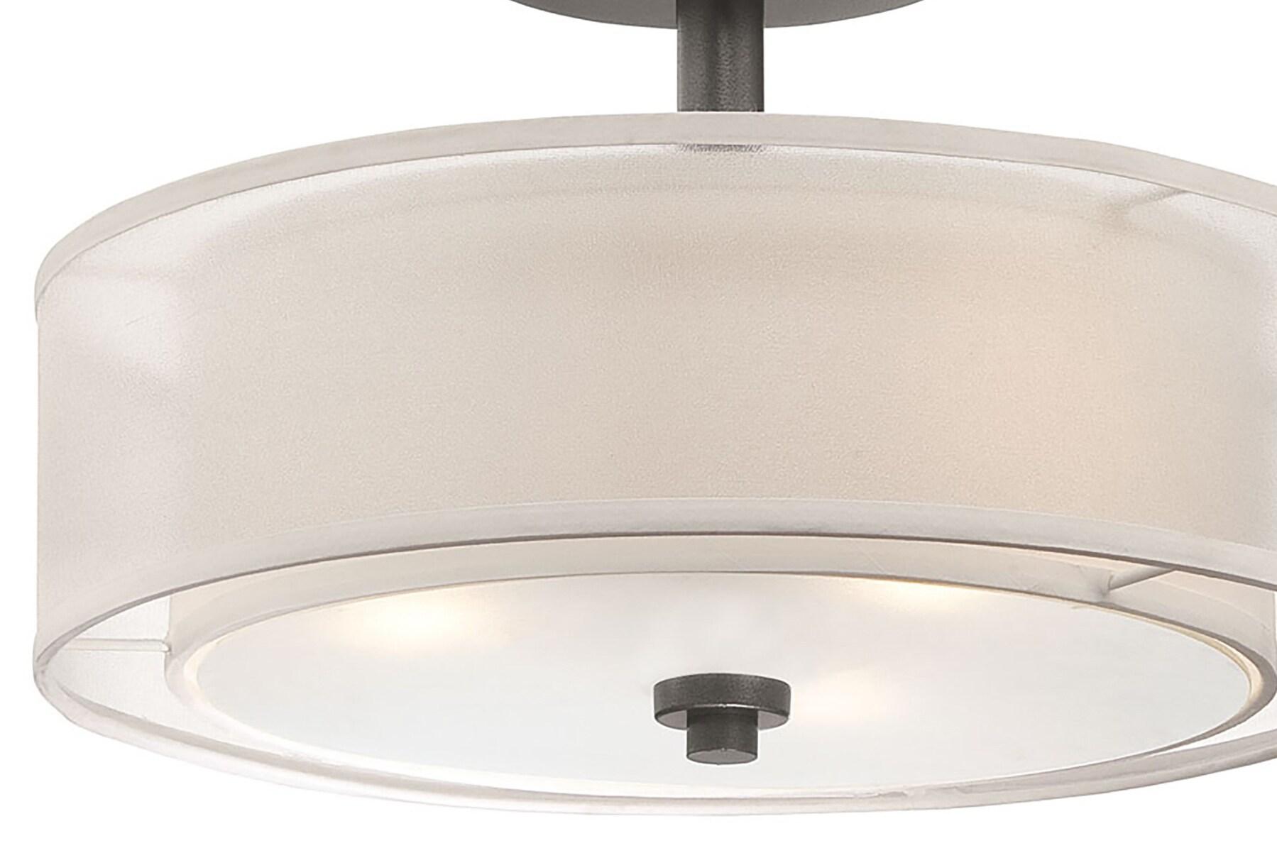 Minka Lavery - Parsons Studio - 3 Light Semi-Flush Mount in Transitional Style -