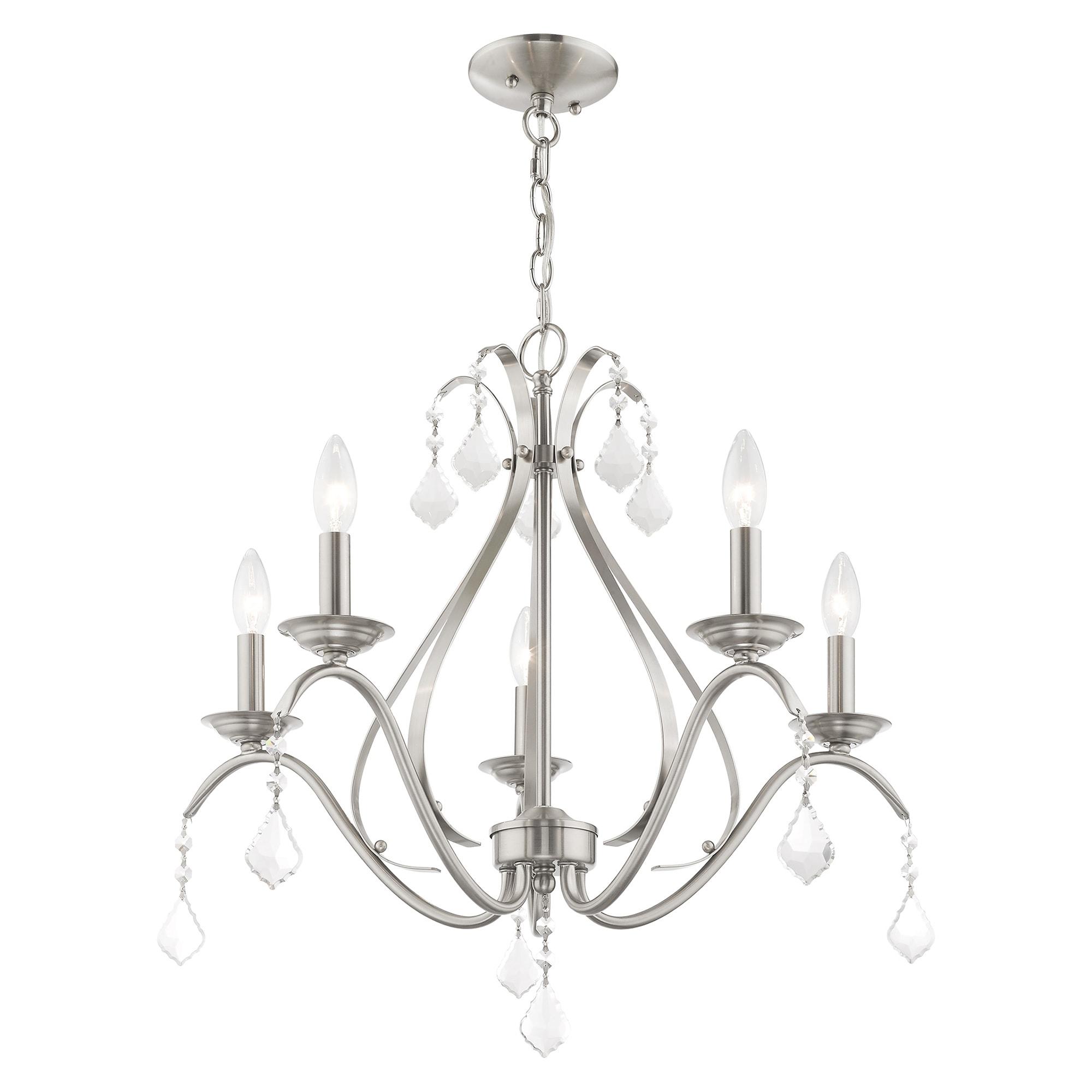 Livex Lighting Caterina 5 - Light Chandelier in  Brushed Nickel