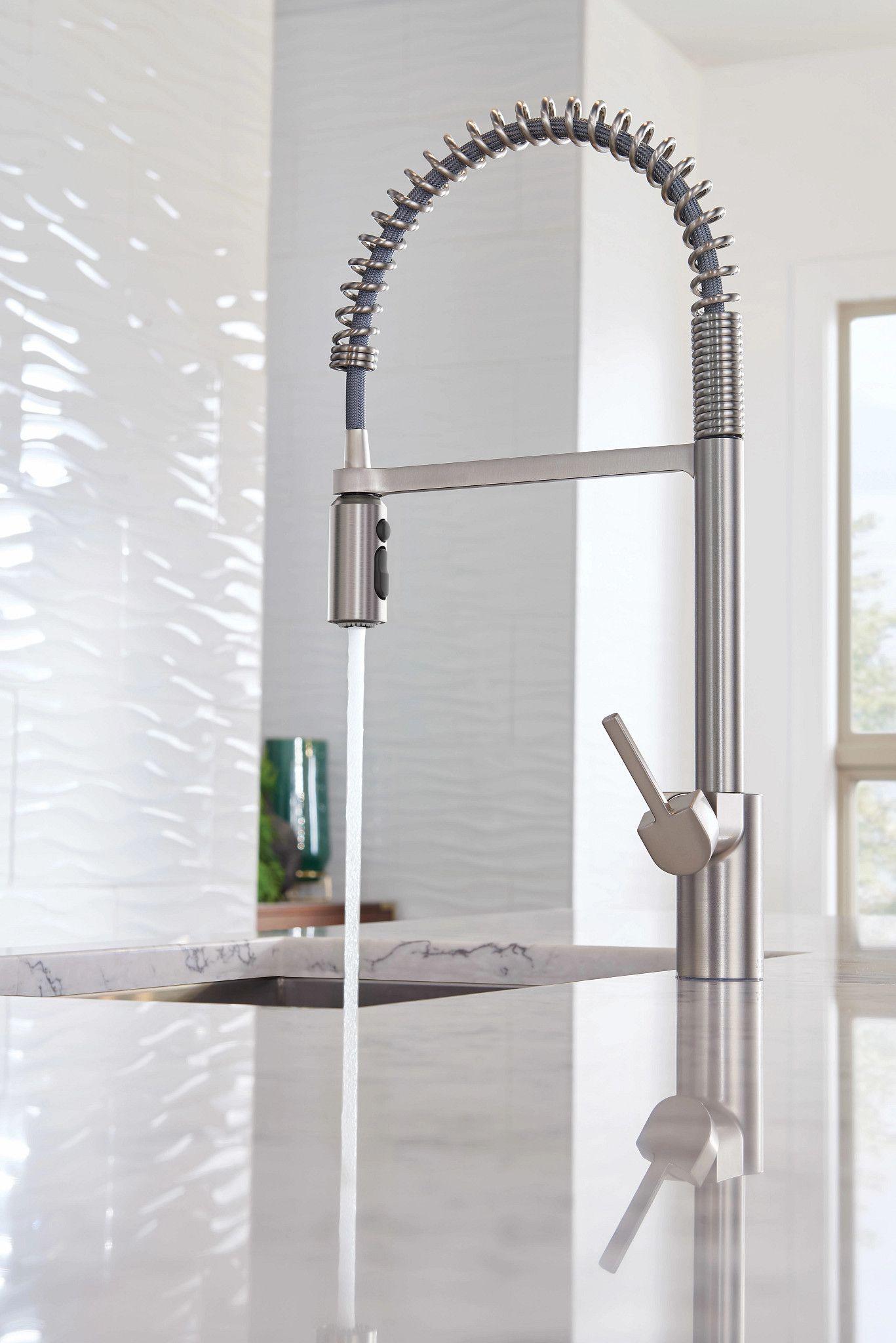 Moen Align Spot Resist Stainless One-Handle Pre-Rinse Spring Pulldown Kitchen Faucet