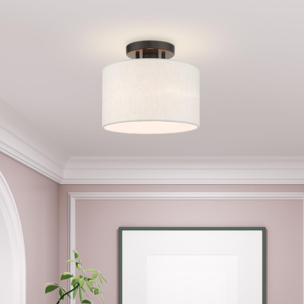 Darian Fabric Semi Flush Mount