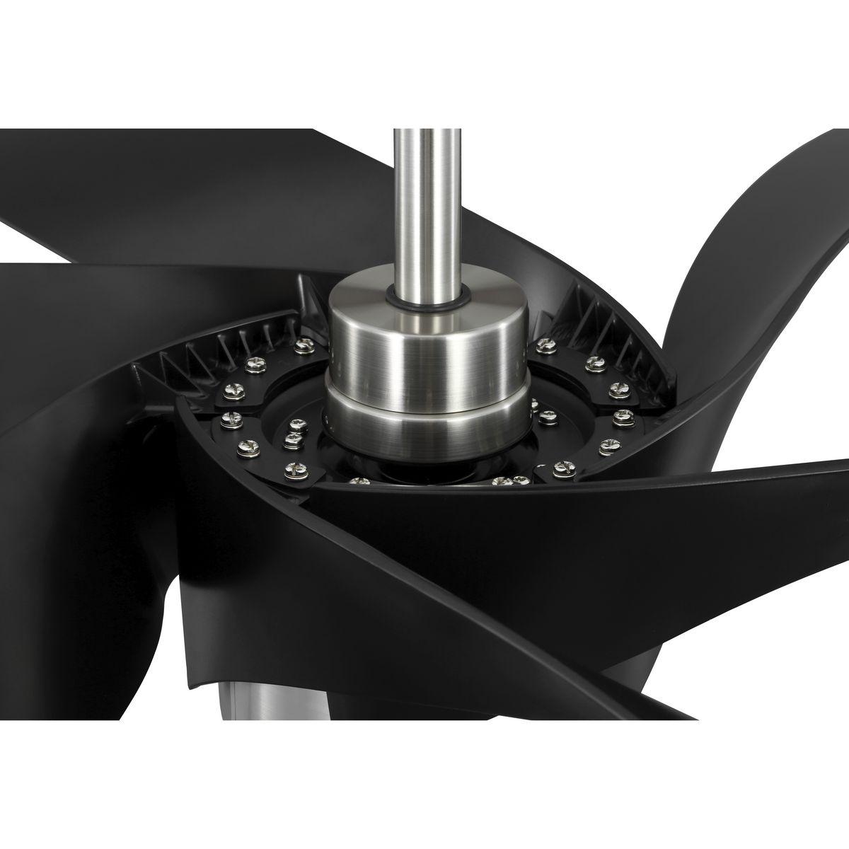 P250108-009-30-Progress Lighting-Insigna - 6 Blade Ceiling Fan with Light Kit In Contemporary Style-14.75 Inches Tall and 72 Inches Wide-Brushed