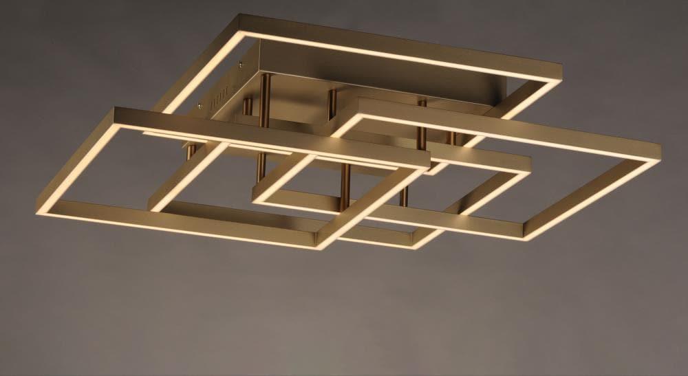 -112W 1 Led Flush Mount-31 Inches Wide By 6 Inches High-Champagne Finish Et2 Lighting E21518-Chp