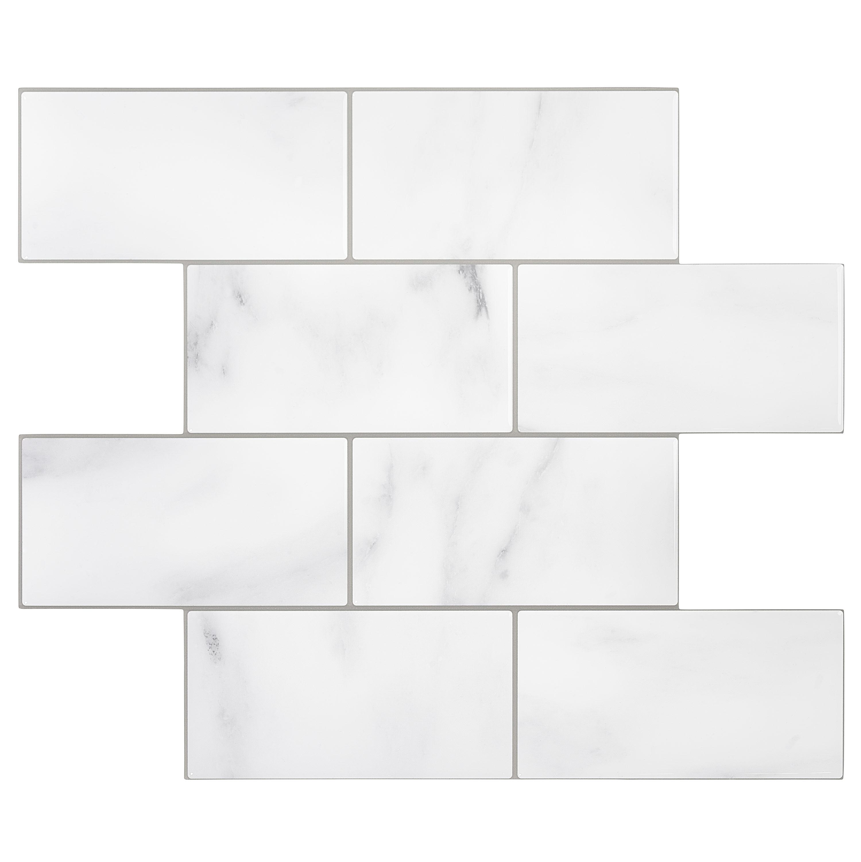 Avant Decor 3'' W x 5'' L Polyvinyl Chloride (PVC) Peel and Stick Subway Tile