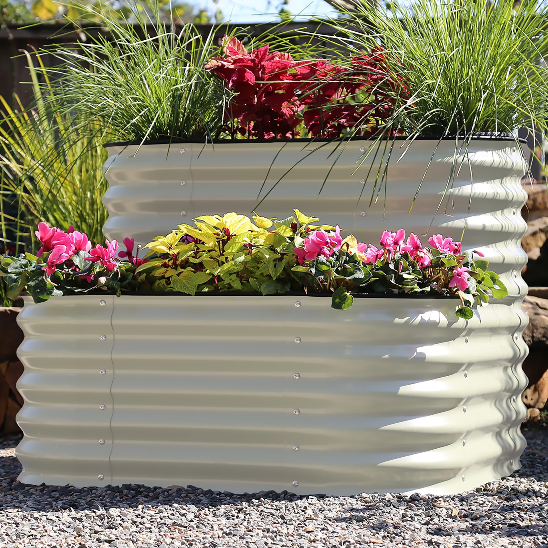Vego Garden Cascading Metal Outdoor Raised Garden Bed