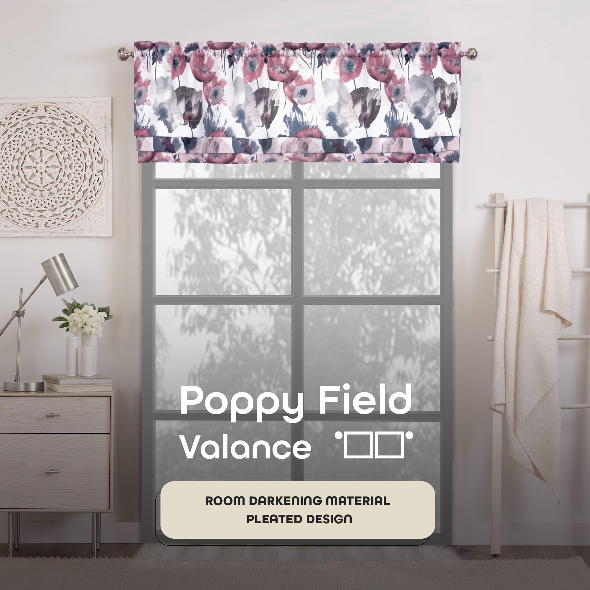 Achim Importing Co Floral Tailored 50'' W Window Valance