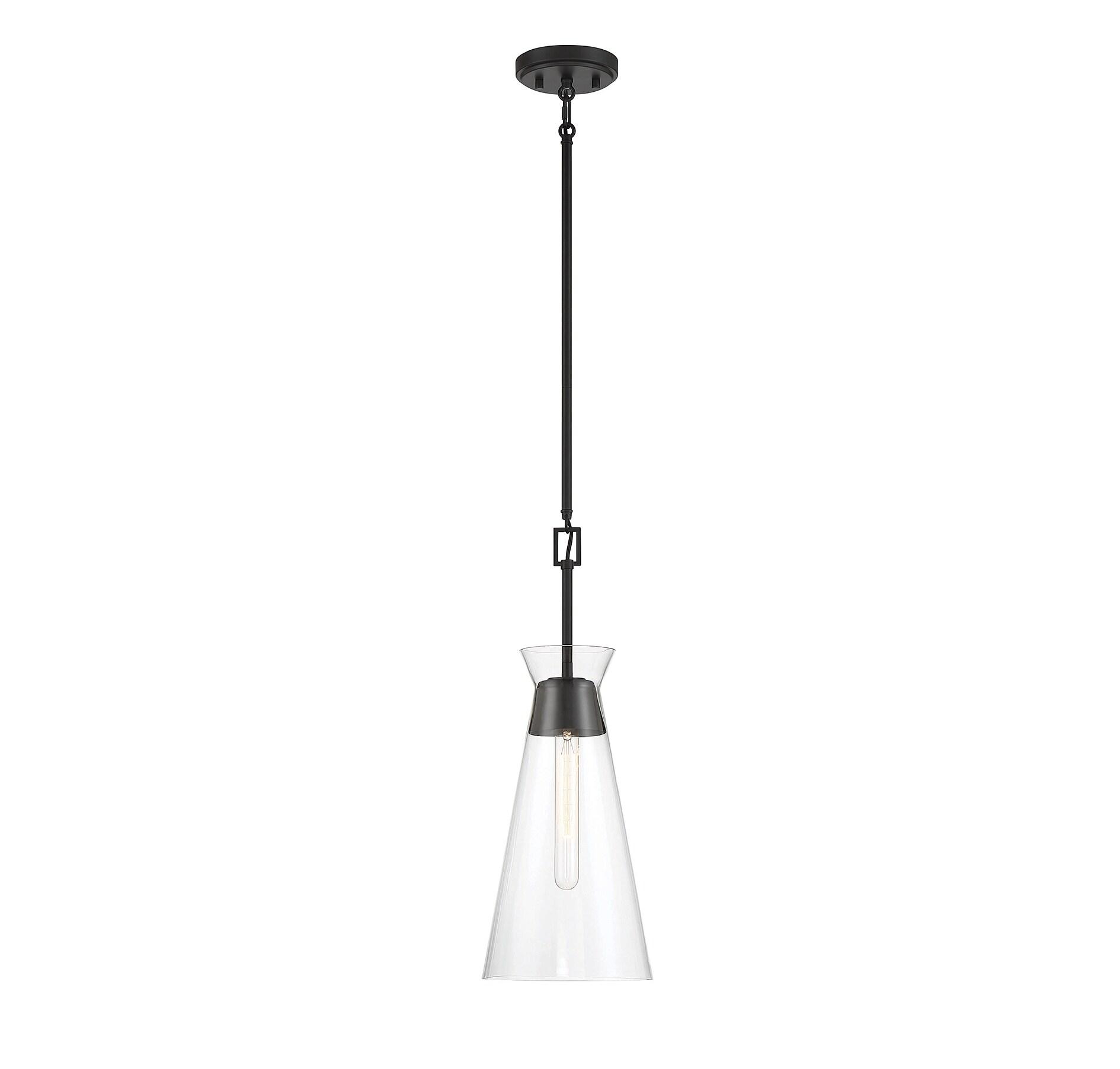 Savoy House Lakewood 1 - Light Pendant ,  Matte Black