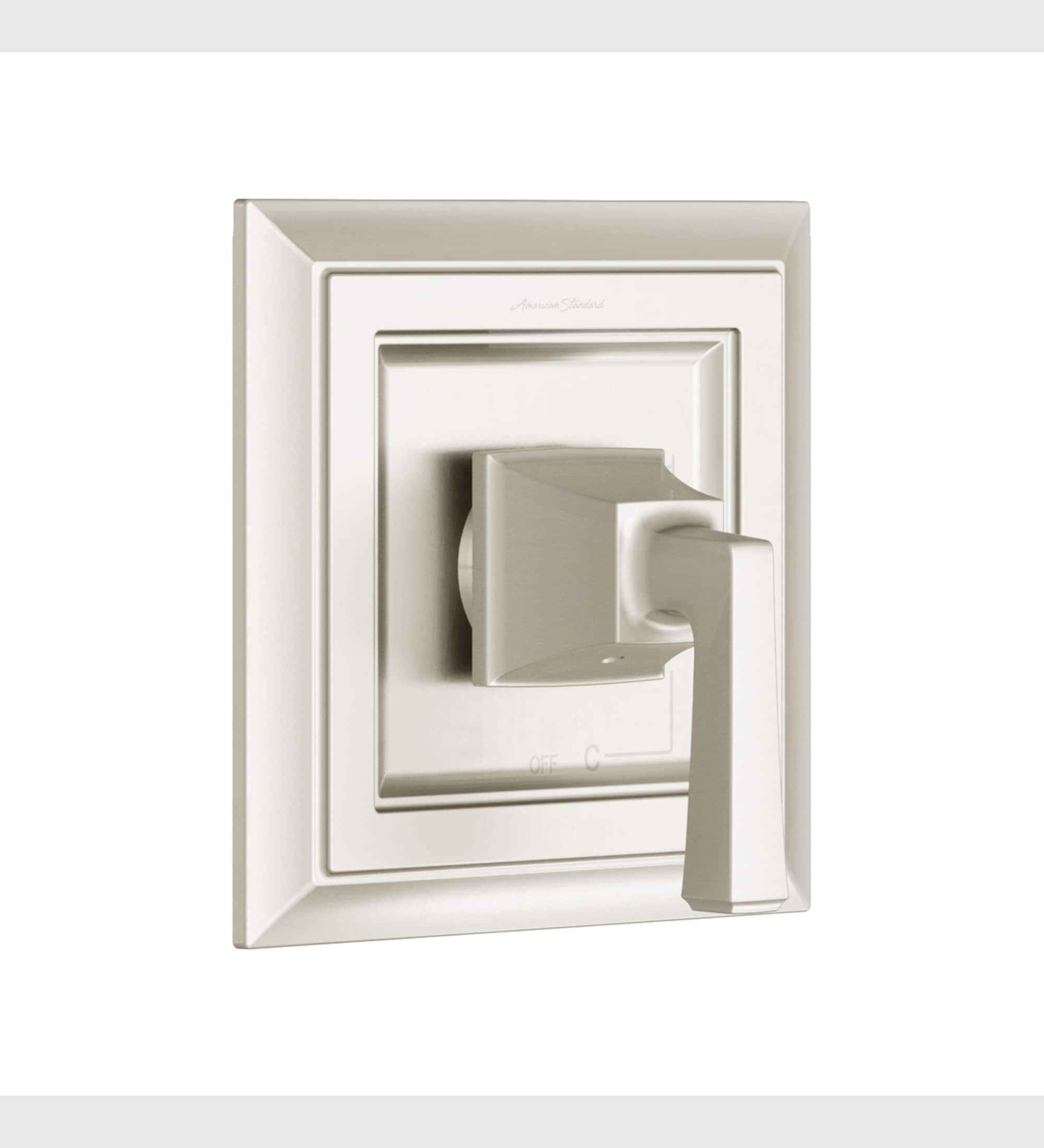 Town Square S 1-Handle Valve Trim Kit for Flash Rough-in Valves in Brushed Nickel (Valve Not Included)