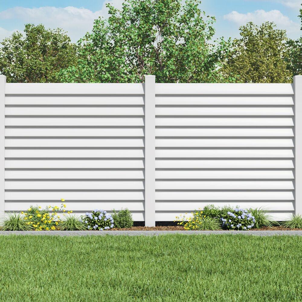 Barrette Outdoor Living Louvered Vinyl Gate