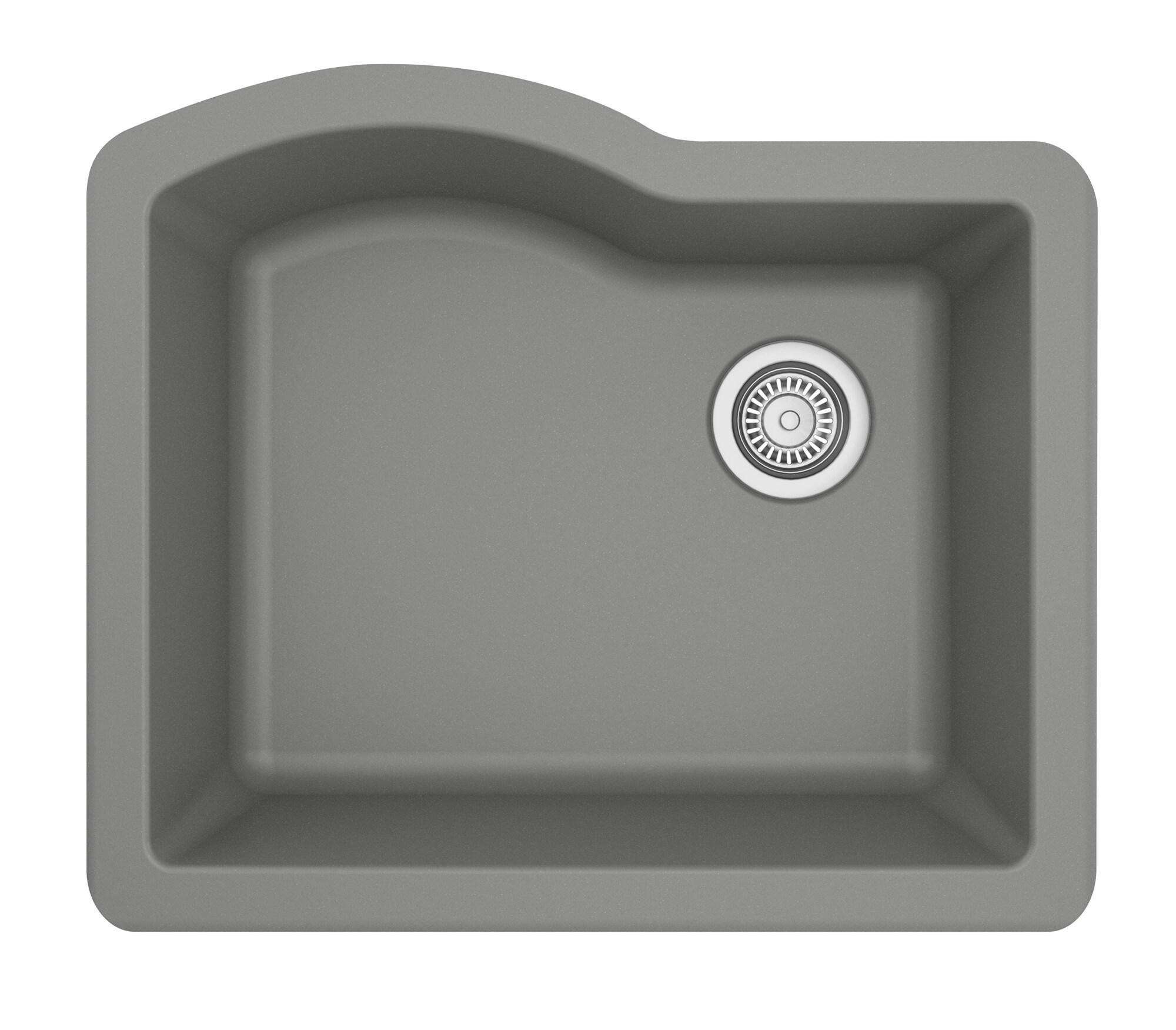 Karran Undermount Quartz Composite 24'' X 20-3/4'' Single Bowl Kitchen Sink