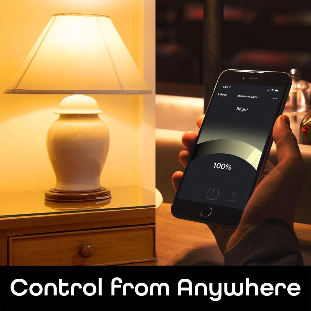 Geeni Smart LED Light Bulb 3-Pack  A19 WiFi Dimmable Soft White 800 Lumens, Works with Alexa & Google Assistant, Voice Control, Energy Efficient Smart Bulbs