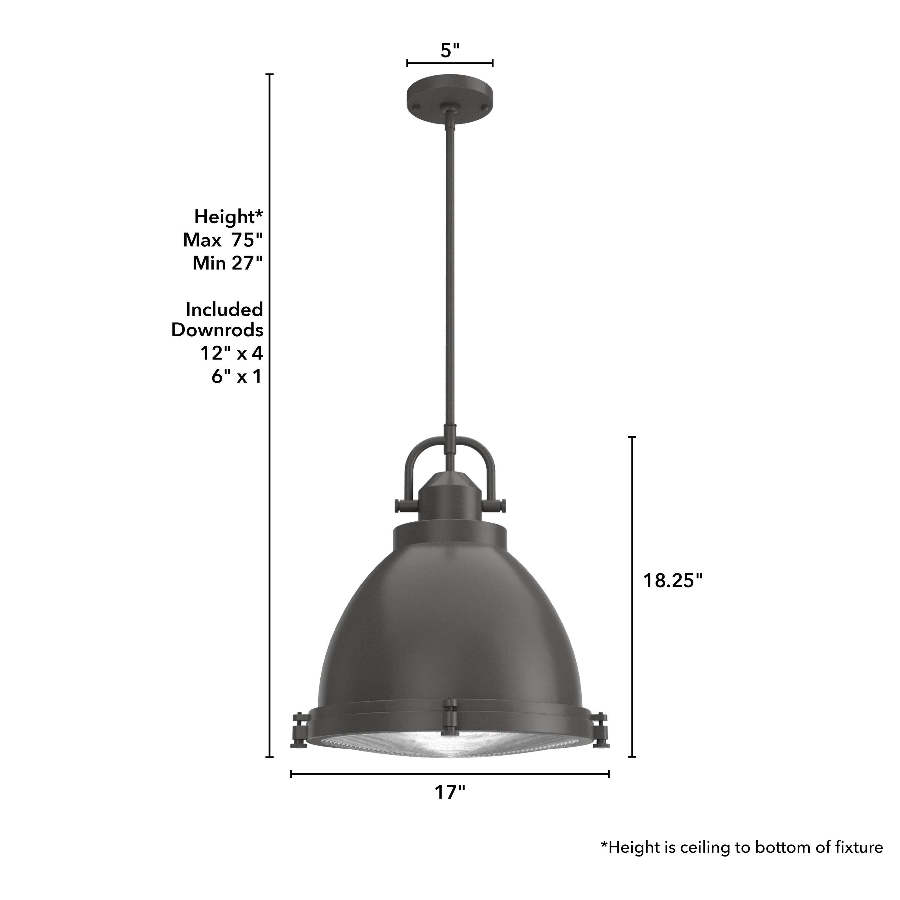 Hunter Bridgemoor 17 Pendant Bridgemoor 3 Light 17" Wide Pendant - Bronze