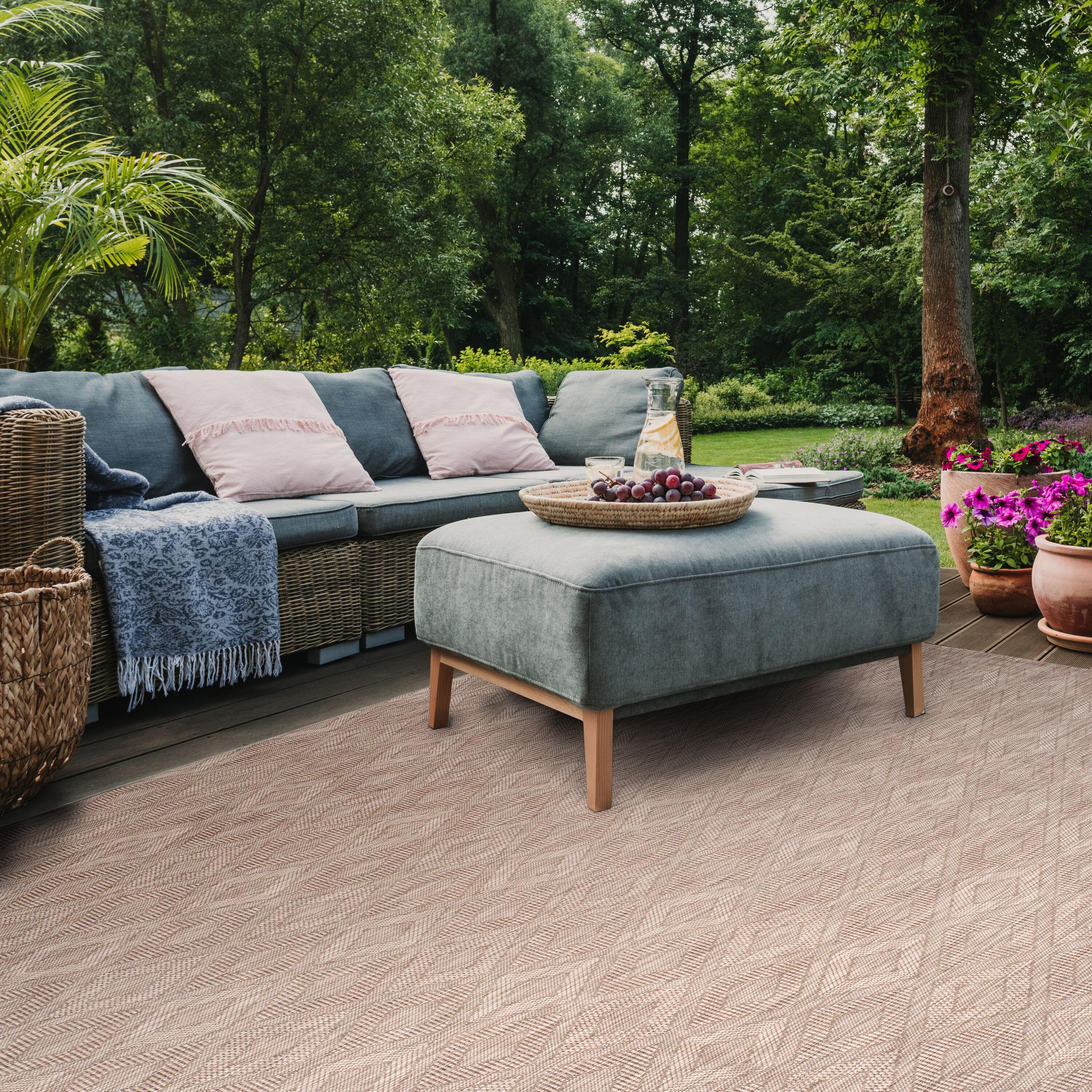 Courtyard CY8522 Power Loomed Indoor and Outdoor Accent Rug - Beige/Beige - 2'7"x5' - Safavieh
