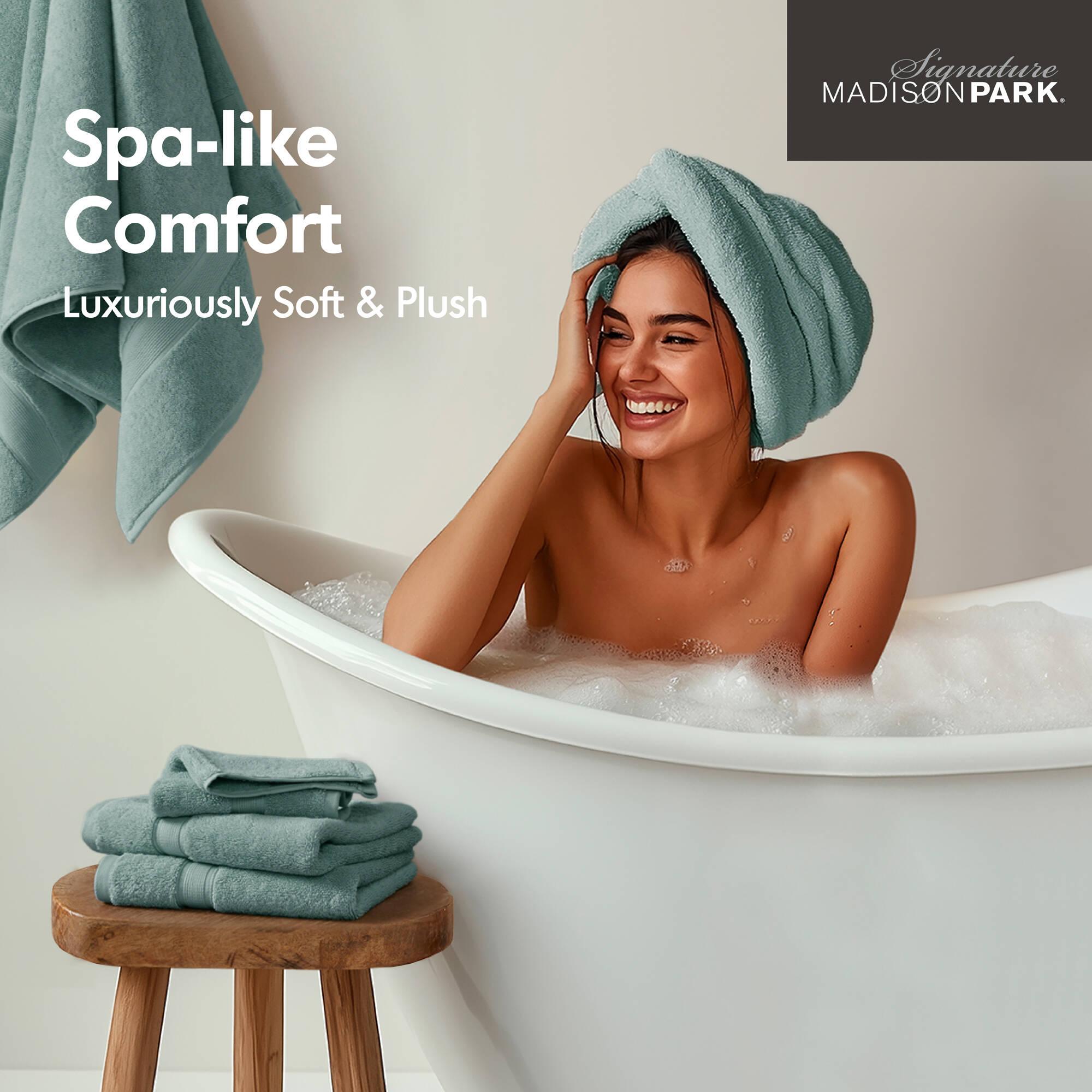 Madison Park Signature 800GSM Ultra-Soft 100% Cotton Absorbent Towel Set