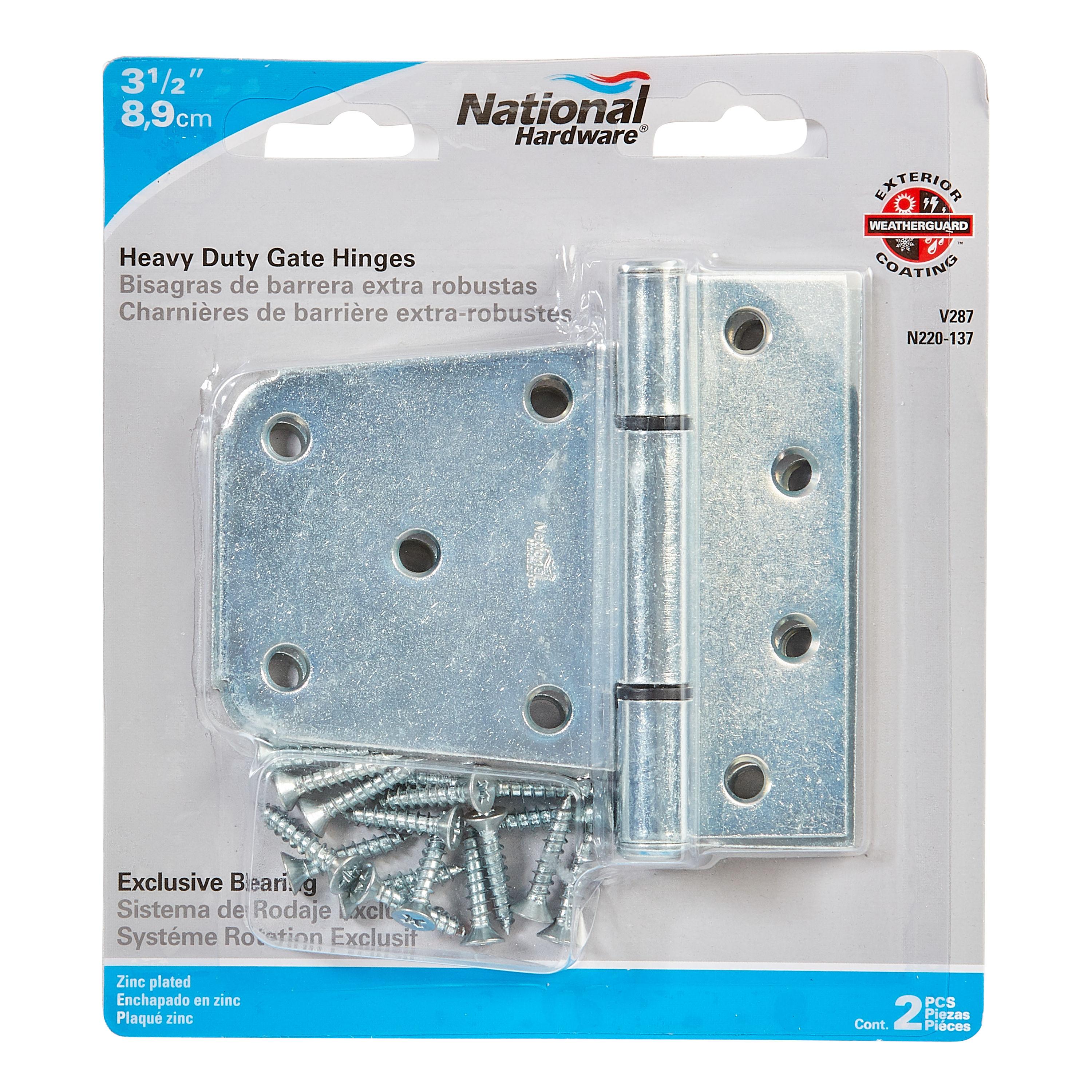 National Hardware - V287 3-1/2" HD Gate Hinge 2/pk (Set of 2)