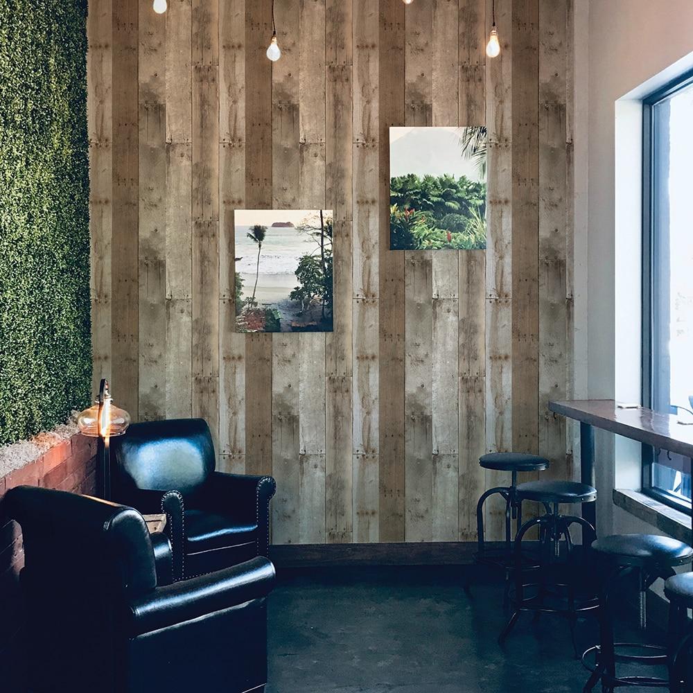 Tempaper & Co.® Repurposed Wood Removable Peel and Stick Wallpaper, 28 sq ft: Vinyl Self-Adhesive Blue Wood Grain