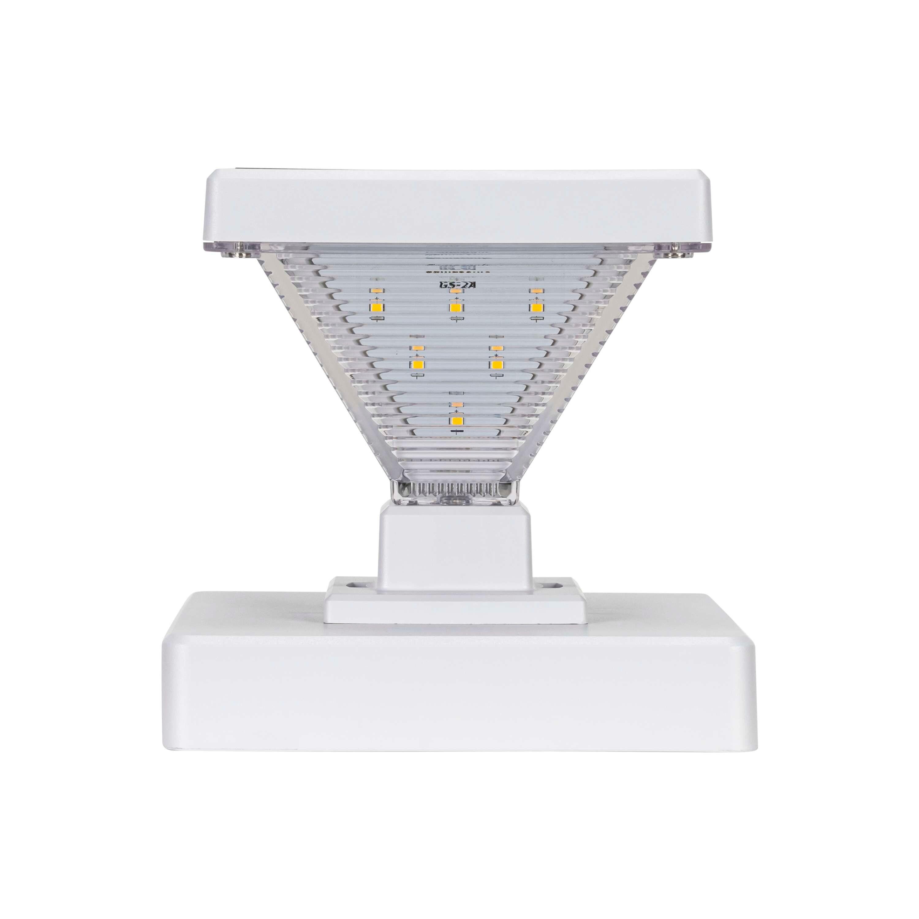 Gama Sonic Luxor Black 4x4 and 5x5 Solar LED Deck Post Cap Light with Warm White and Hi/Lo Mode for Backyard and Wood Fence(2-Pack) (Set of 2)