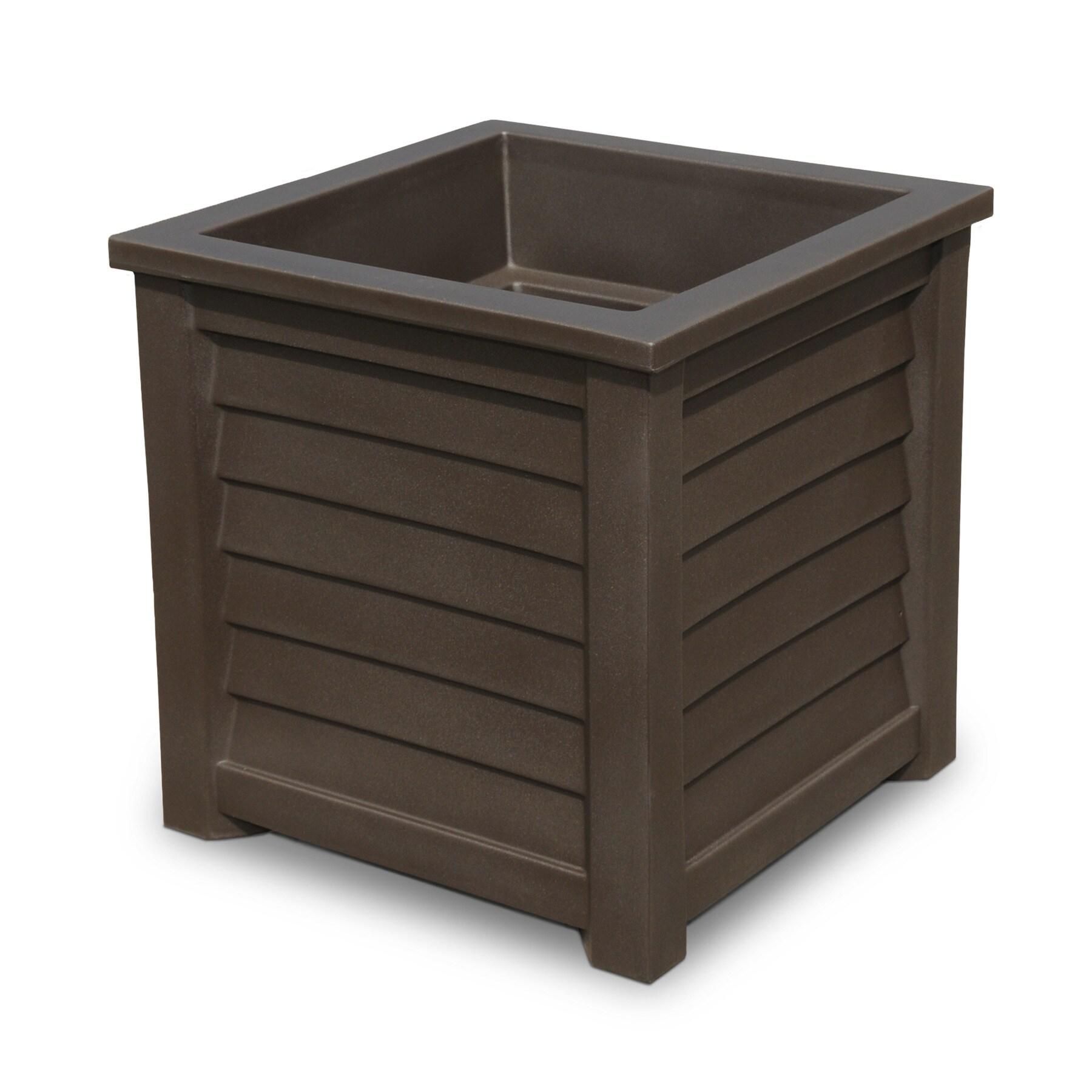 Lakeland Square Resin Planter with Water Reservoir