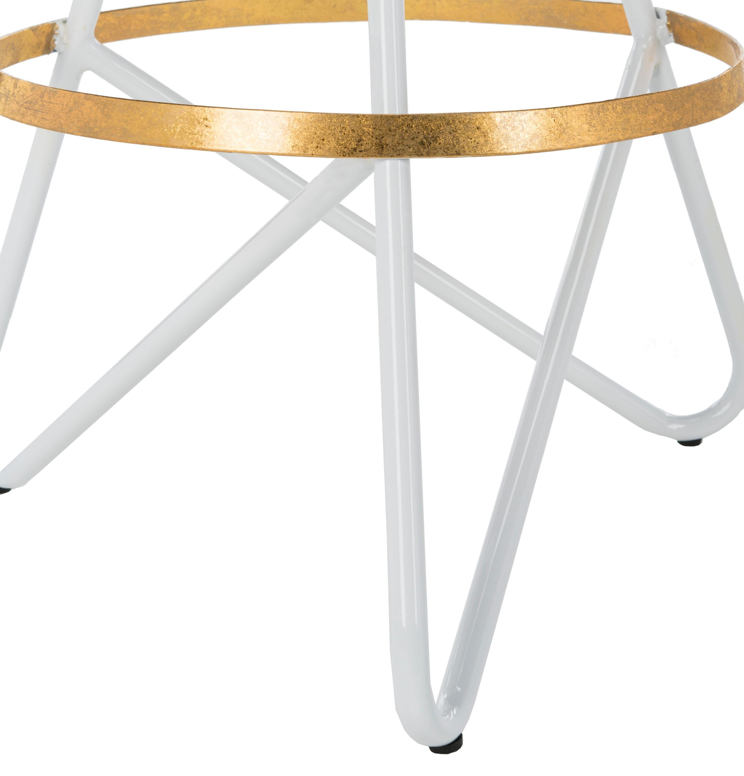 Galexia Bar Stool - BST3200 - Gold/White - Safavieh