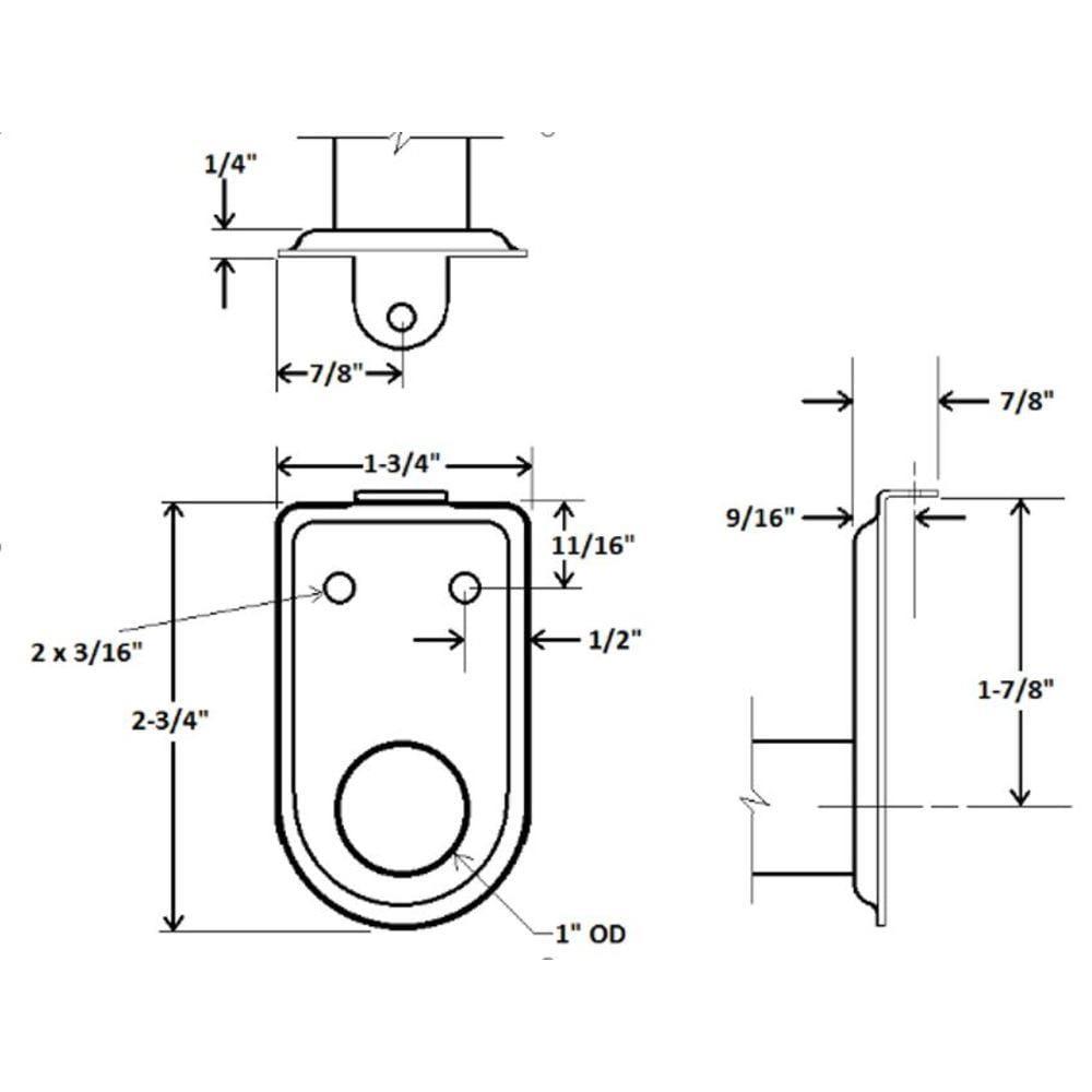 Design House Steel Adjustable 27" to 48" Closet Rod, Polished Chrome