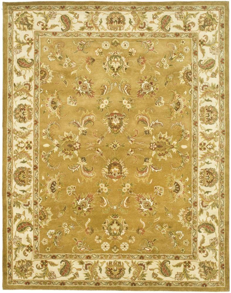 Heritage HG816 Hand Tufted Area Rug - Mocha/Ivory - 6'x9' - Safavieh.