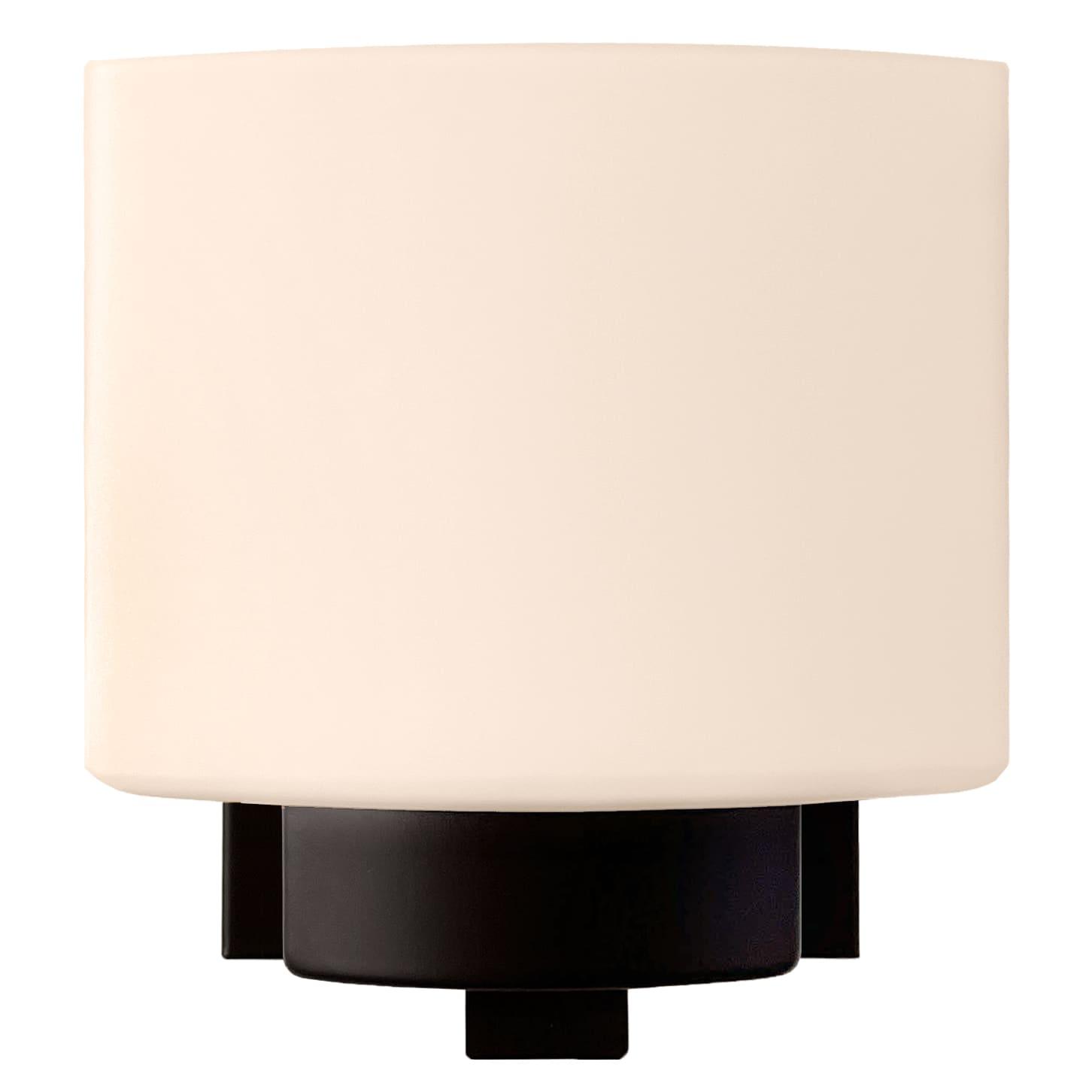 Design House 589481 Dove Creek Wall Light Sconce with Frosted Glass for Hallway, Bathroom, Foyer, Bedroom, Black