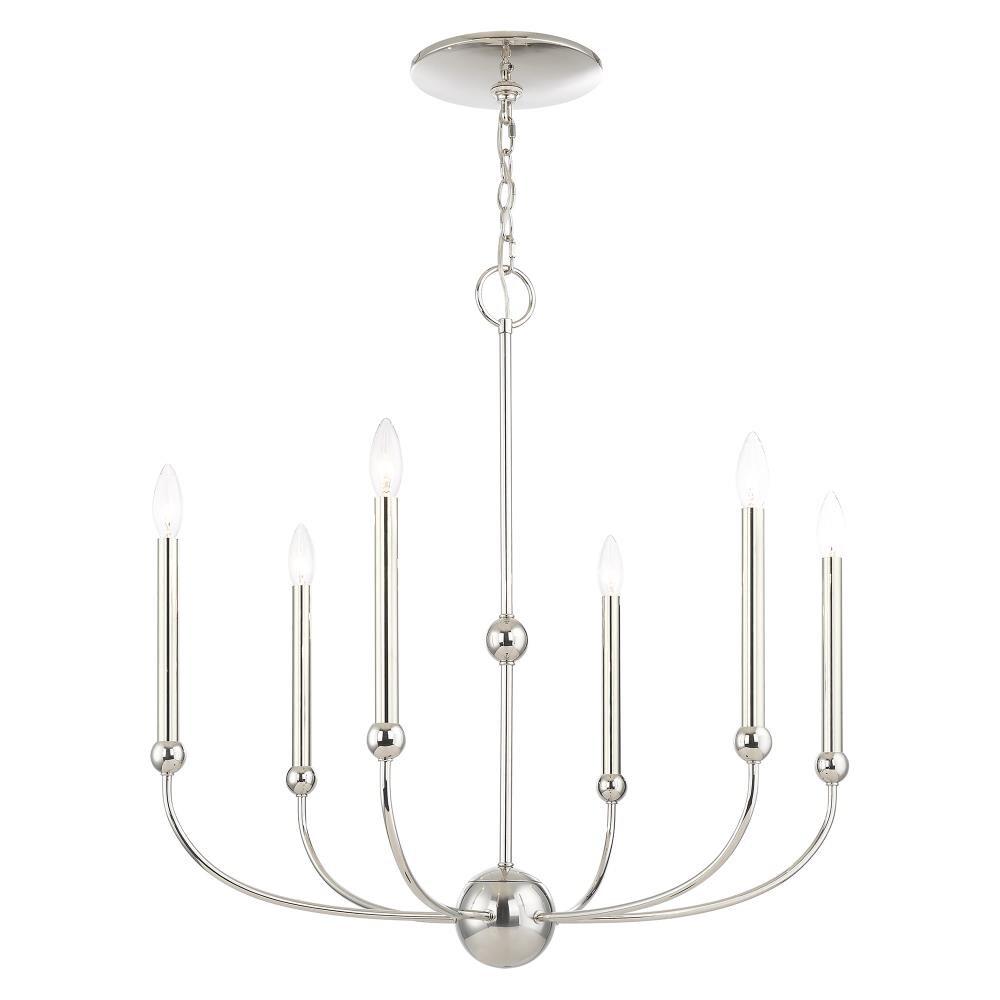 6 - Light Dimmable Chandelier