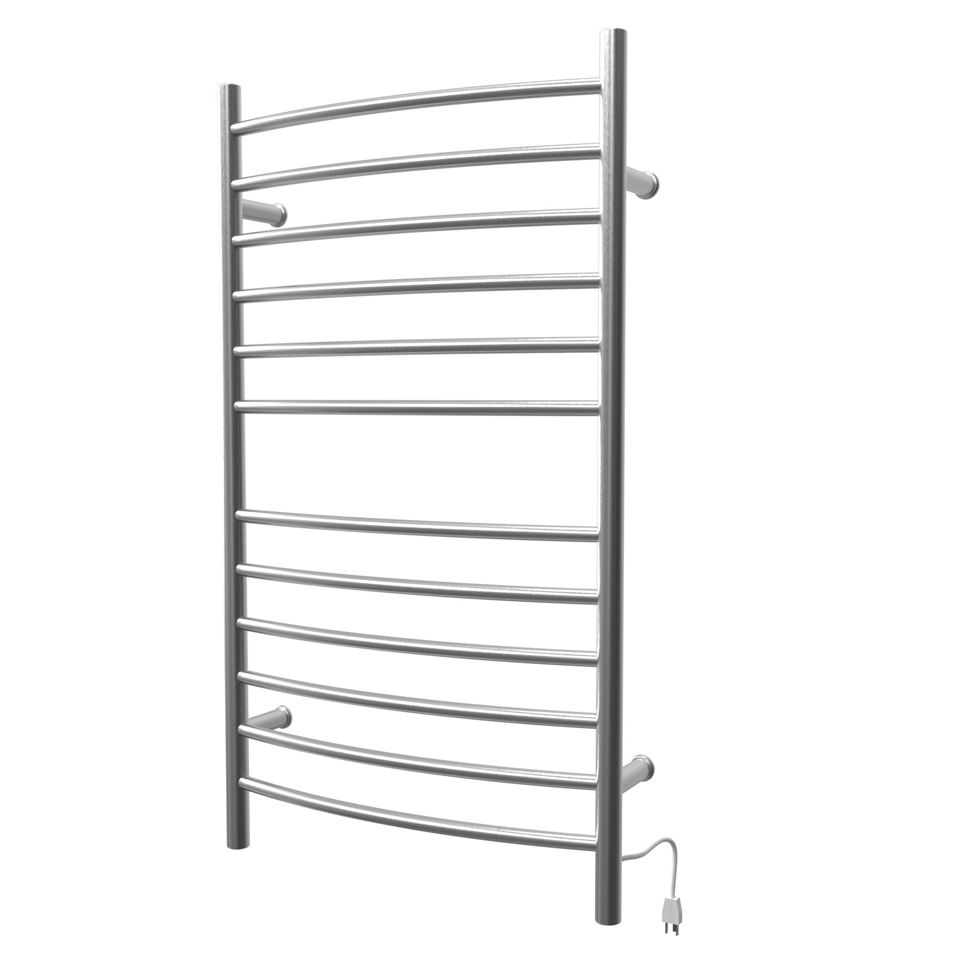 Radiant Large Curved Towel Warmer Hybrid Hardwired or Plug in