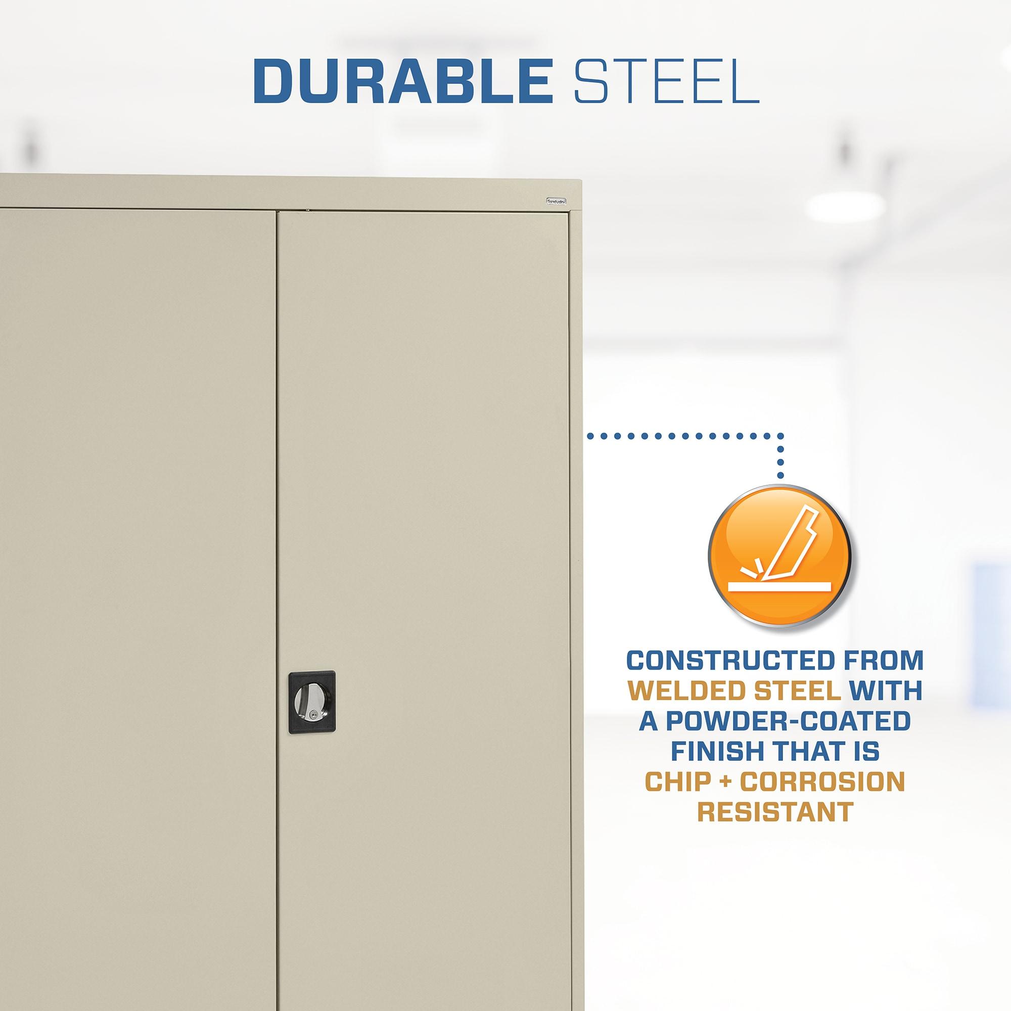 Sandusky Lee Elite 24" D x 46" W x 72" H, Steel Garage Storage Cabinet by Sandusky